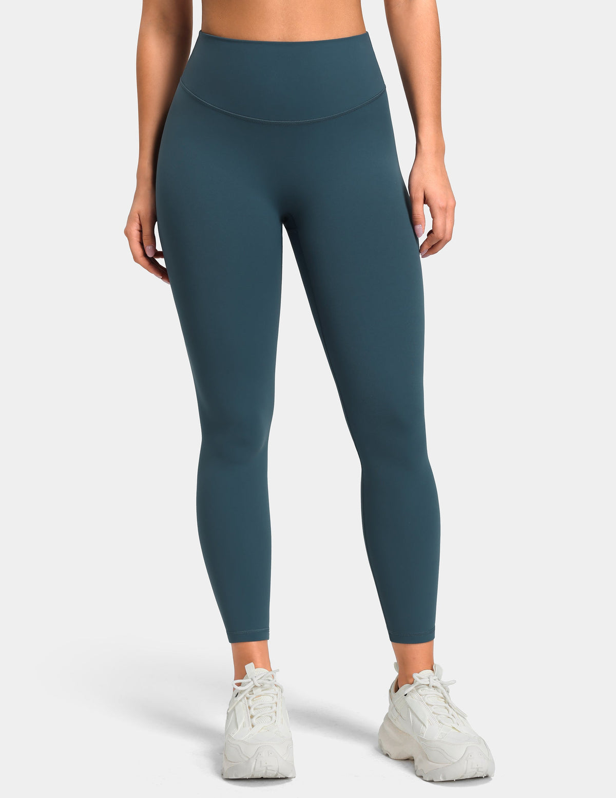 Sculptiva® Butt Scrunch No Front Seam 25'' Workout Legging — Dark Jasper