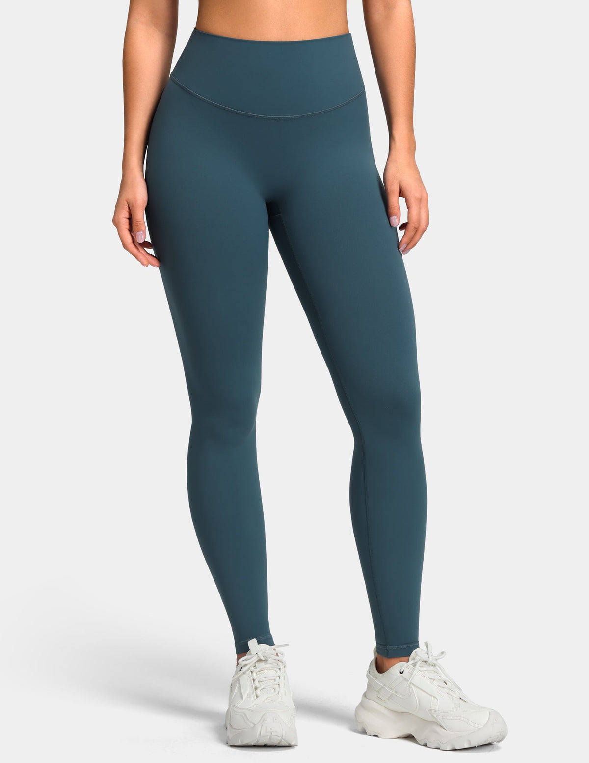 Sculptiva® Butt Scrunch No Front Seam 28'' Workout Legging — Dark Jasper