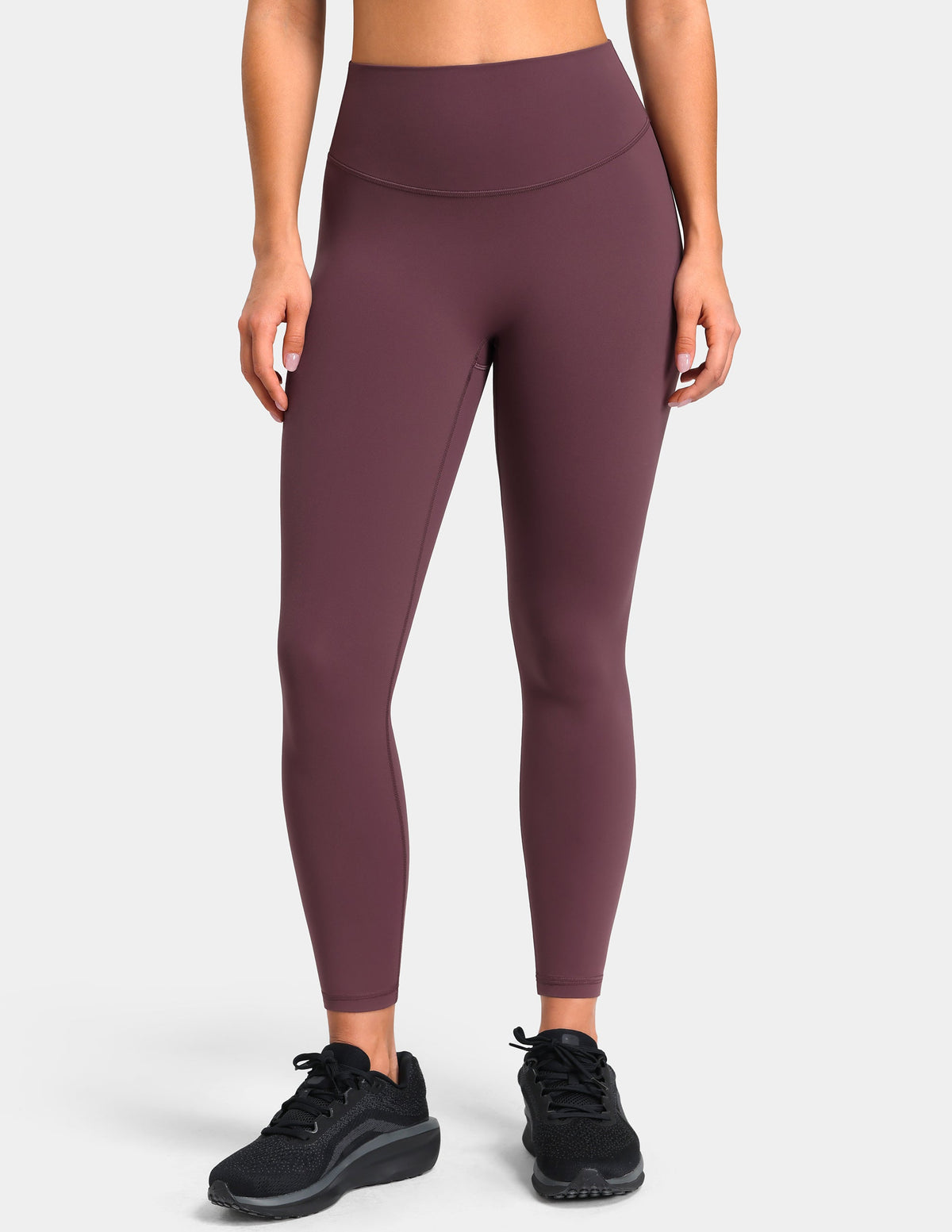 Sculptiva® Butt Scrunch No Front Seam 25'' Workout Legging — Plum Red