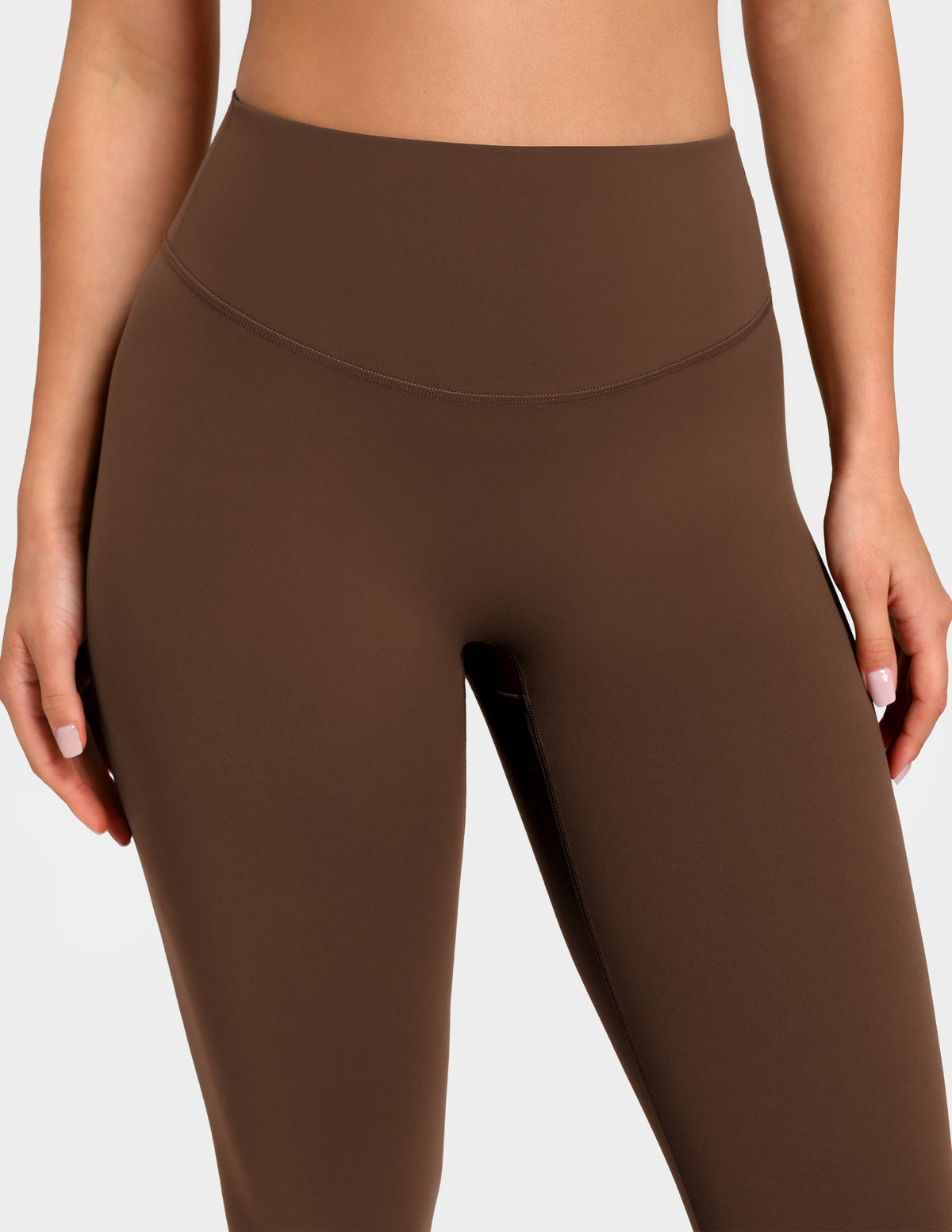 Sculptiva® Butt Scrunch No Front Seam 25'' Workout Legging — Cocoa 