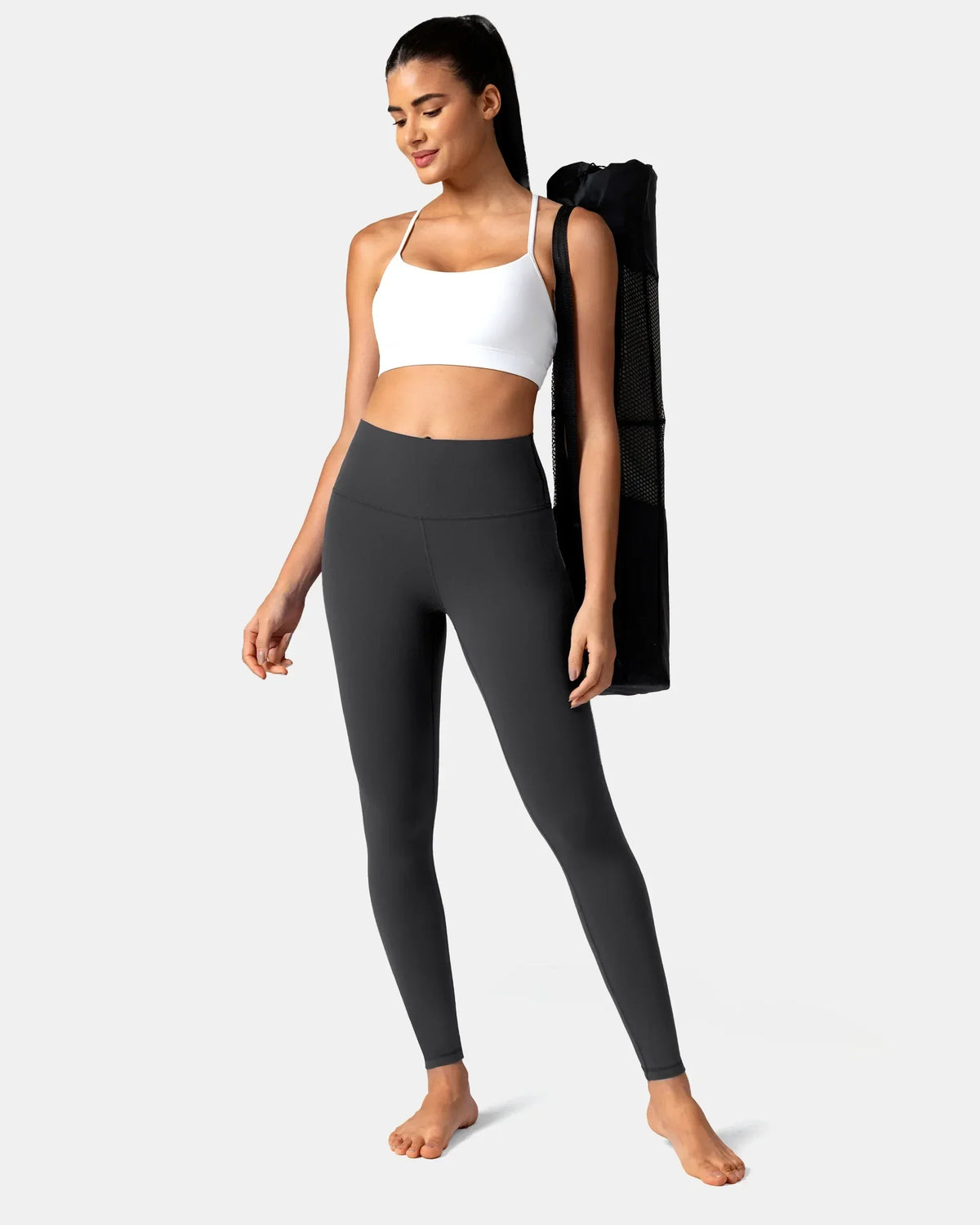 Dreamlux® Buttery Soft 28" Everyday & Workout Legging — Dark Carbon