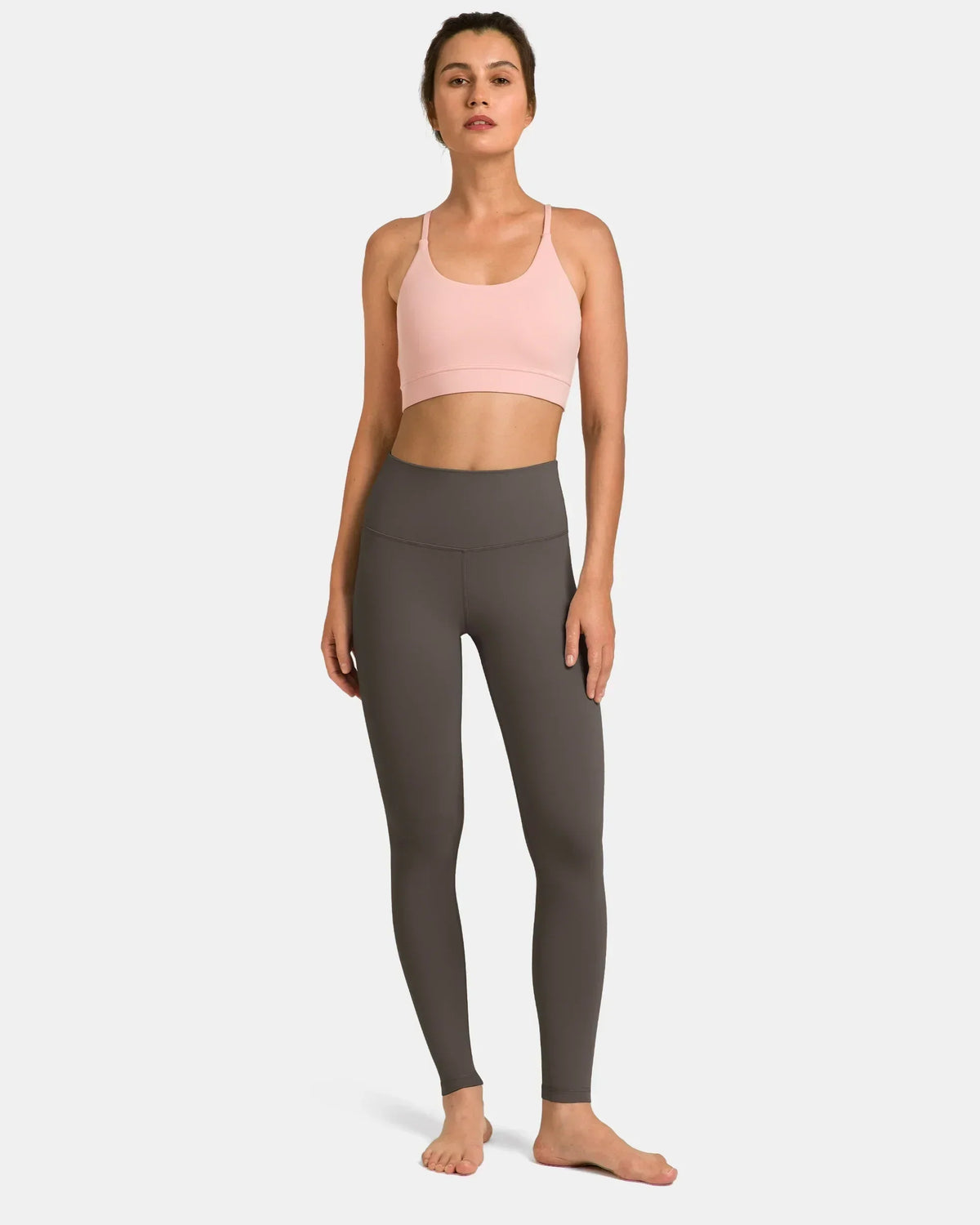 Dreamlux® Buttery Soft 28" Everyday & Workout Legging — Major Brown