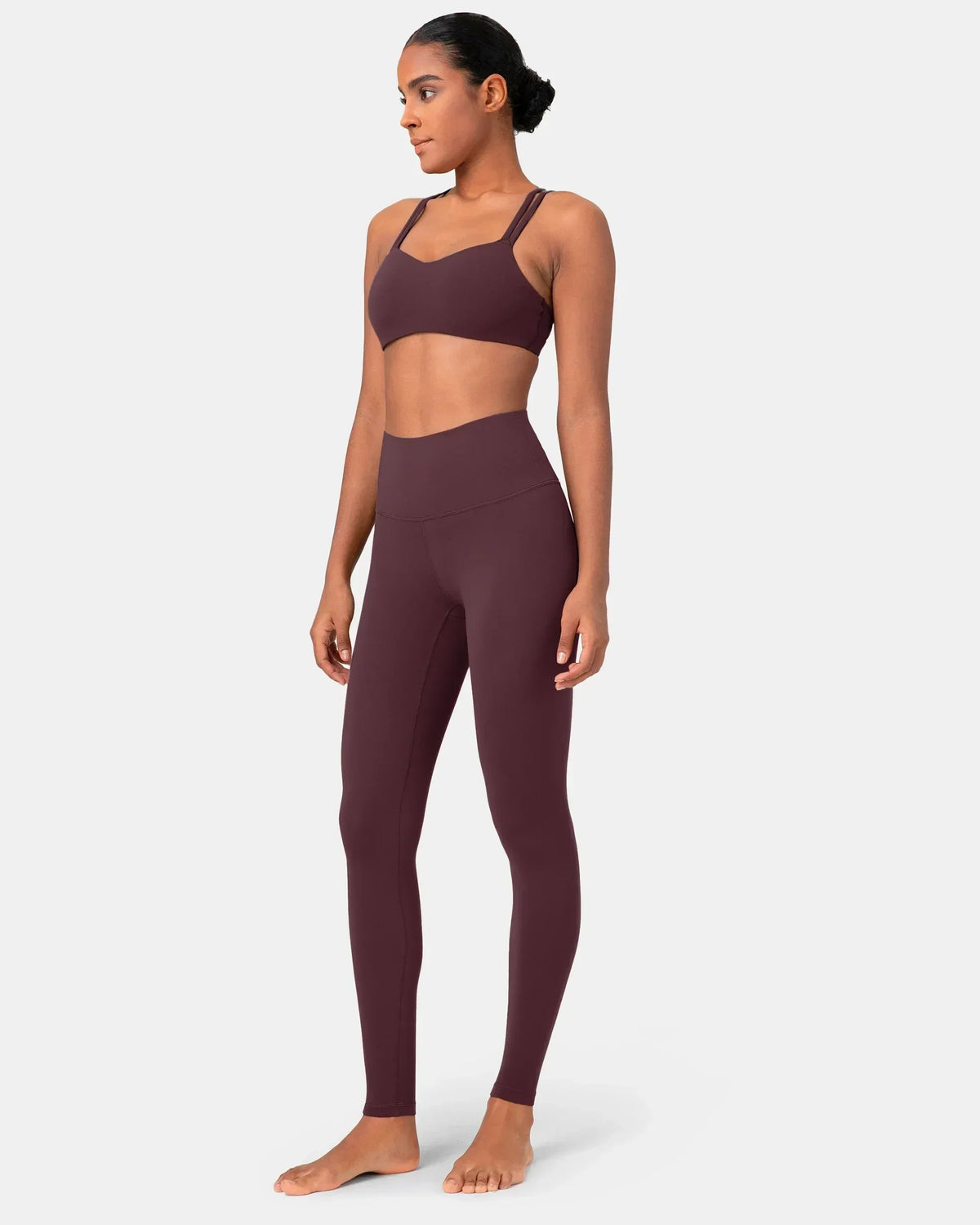 Dreamlux® Buttery Soft 28" Everyday & Workout Legging — Plum Red