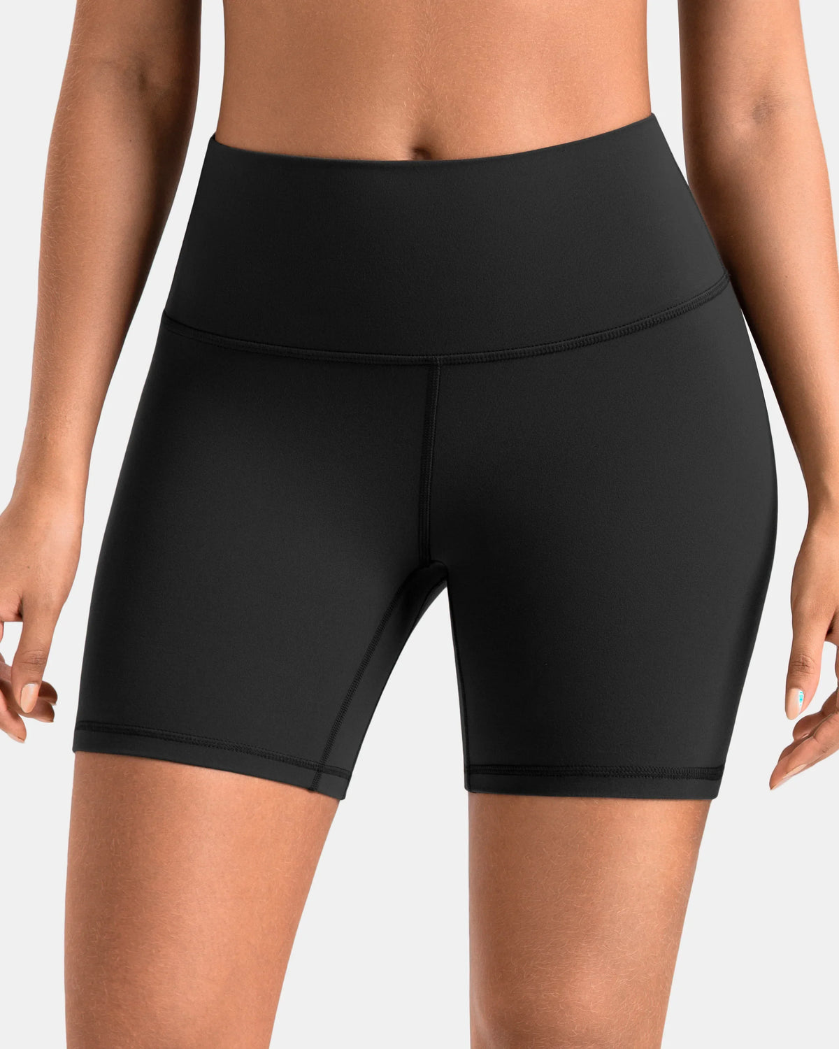 Dreamlux® Buttery Soft 6" Cropped Everyday & Workout Short — Black
