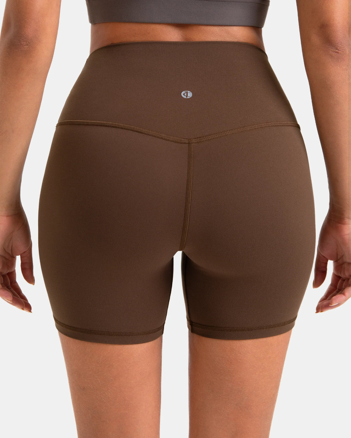 Dreamlux® Buttery Soft 6" Cropped Everyday & Workout Short — Cocoa