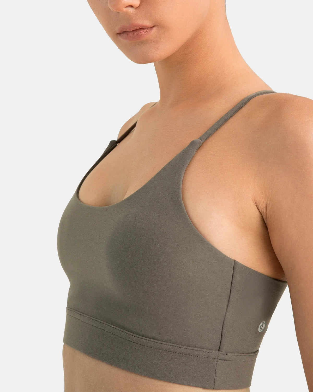 Dreamlux® Strappy Sports Bra w/ Bowknot Back — Major Brown