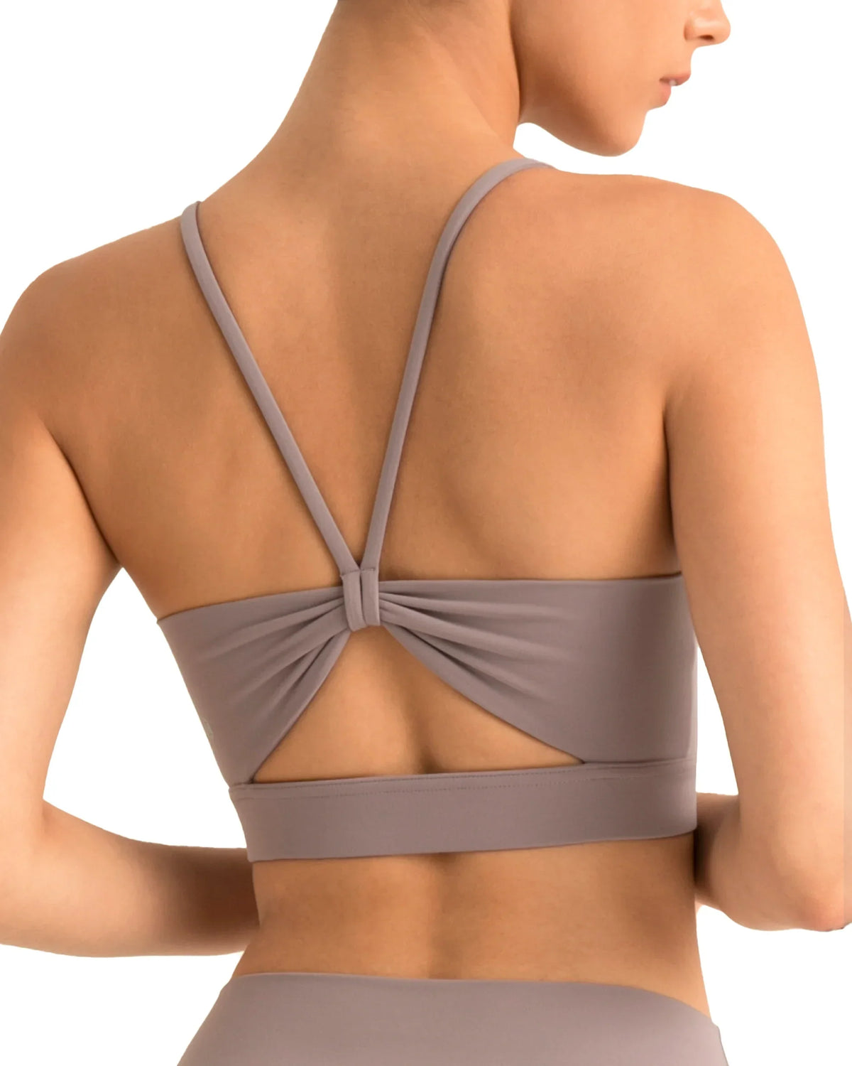 Dreamlux® Strappy Sports Bra w/ Bowknot Back — Nirvana