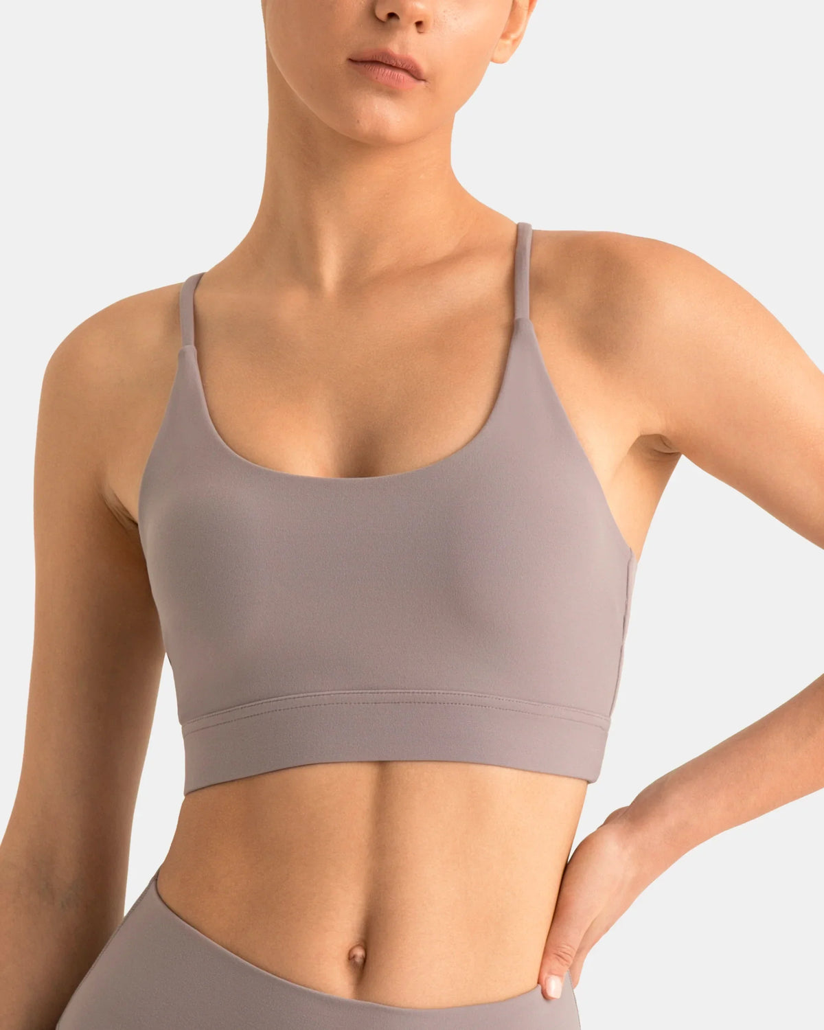 Dreamlux® Strappy Sports Bra w/ Bowknot Back — Nirvana
