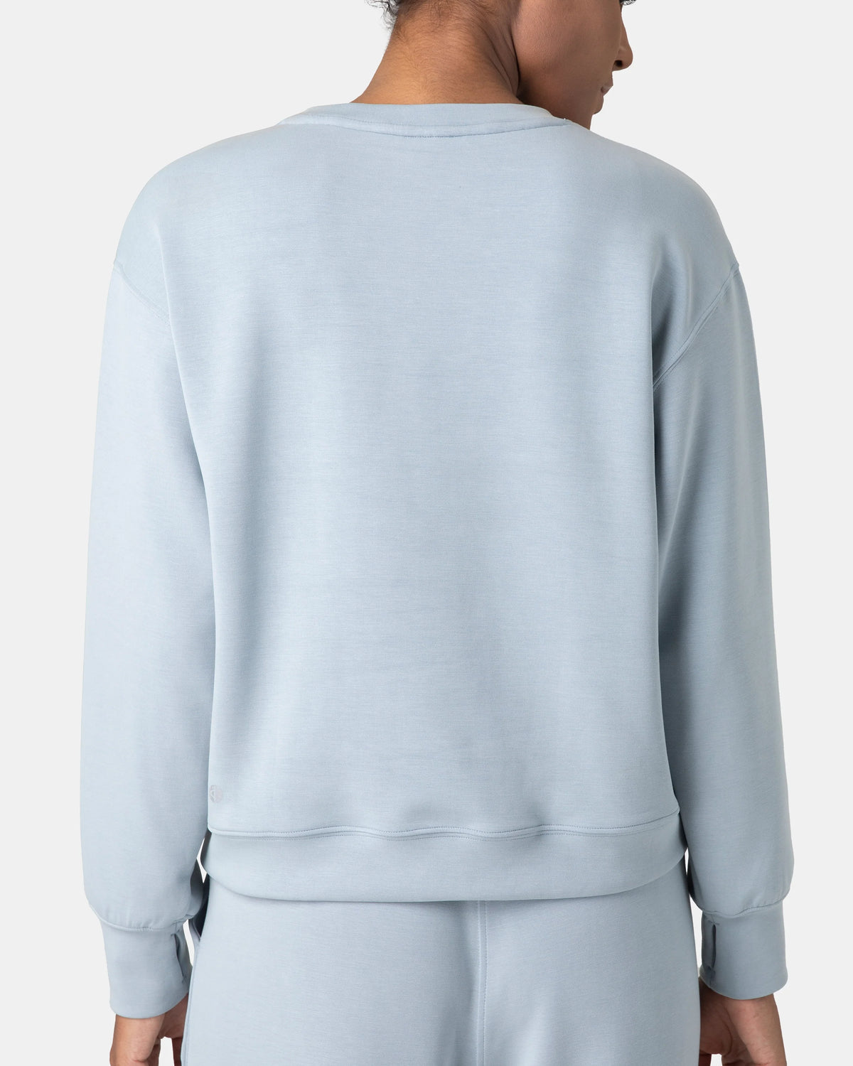 Velvra® Modal Crewneck Long Sleeve Sweatshirt — Faded Denim