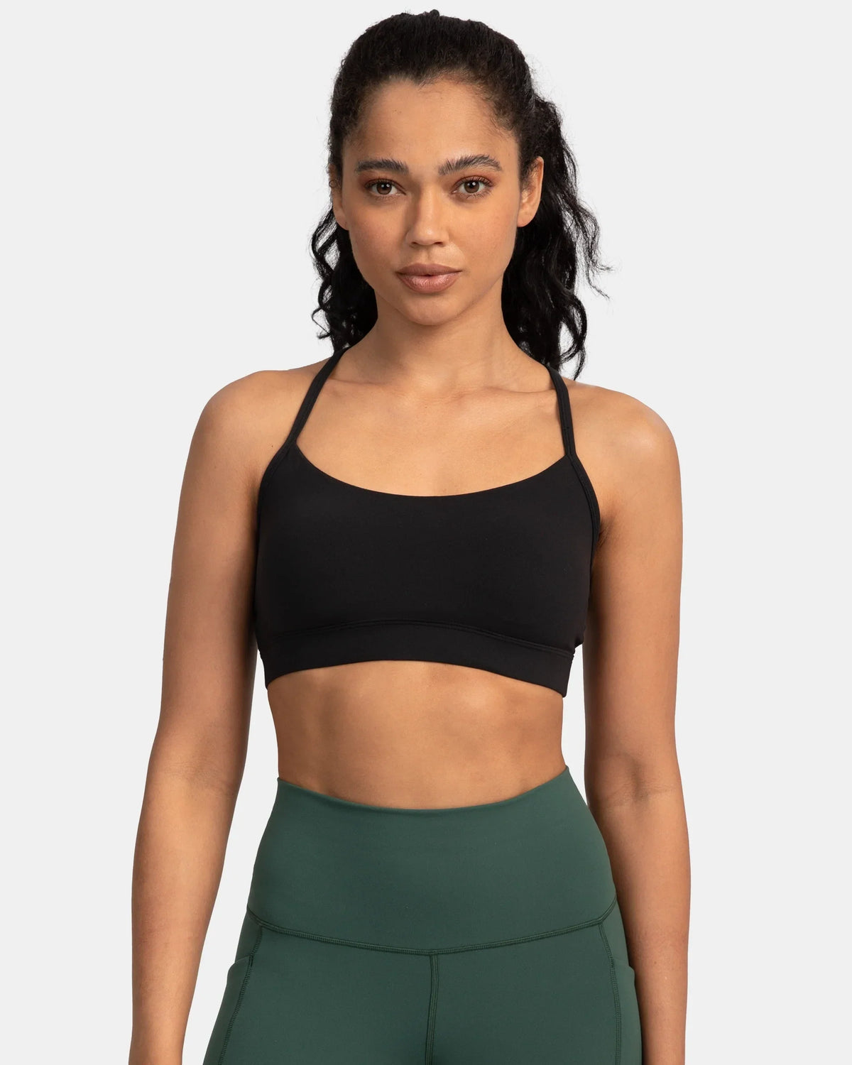 Dreamlux® Y-Back Padded Sports Bra — Black