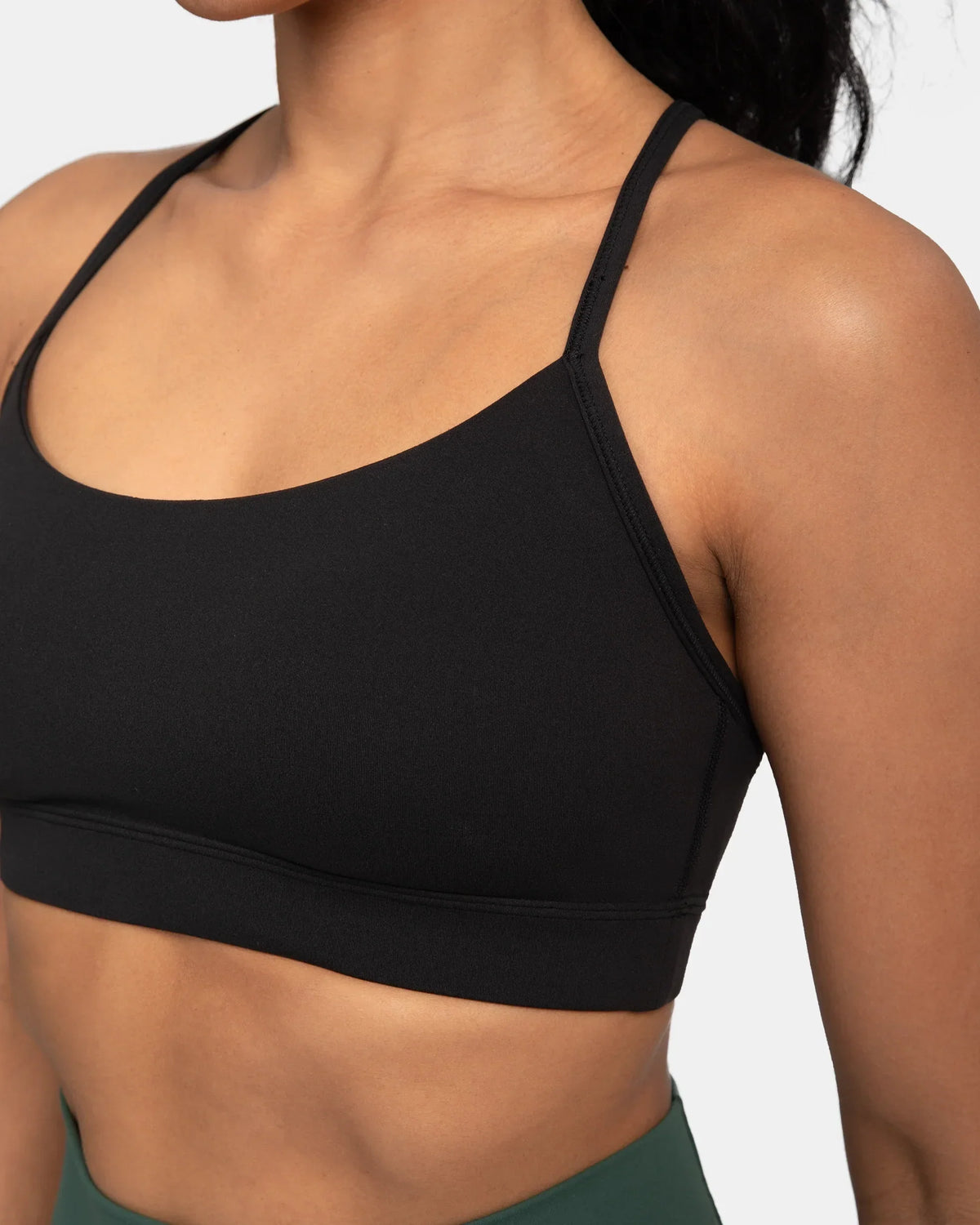 Dreamlux® Y-Back Padded Sports Bra — Black