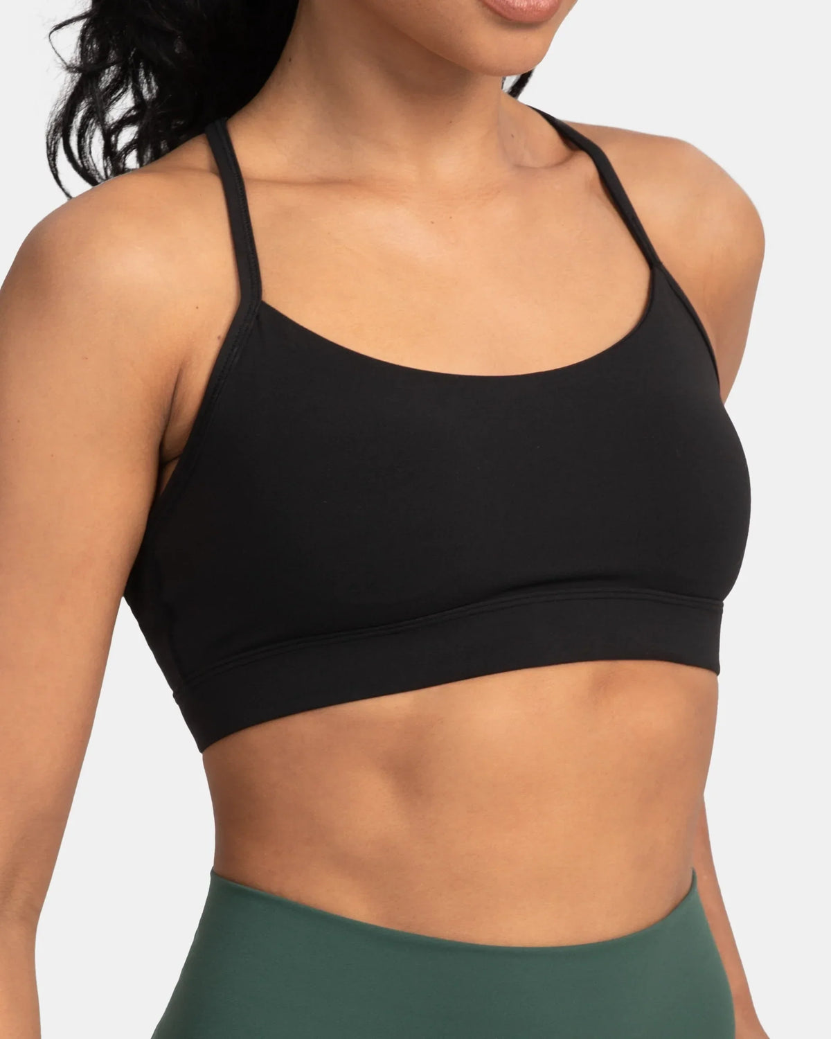 Dreamlux® Y-Back Padded Sports Bra — Black