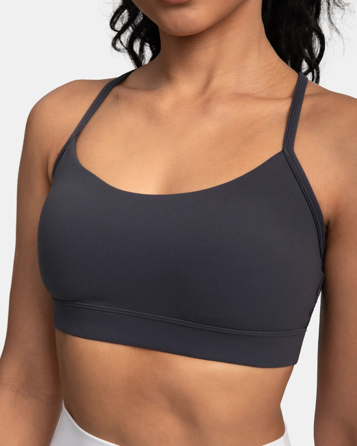 Dreamlux® Y-Back Padded Sports Bra — Blue Ink