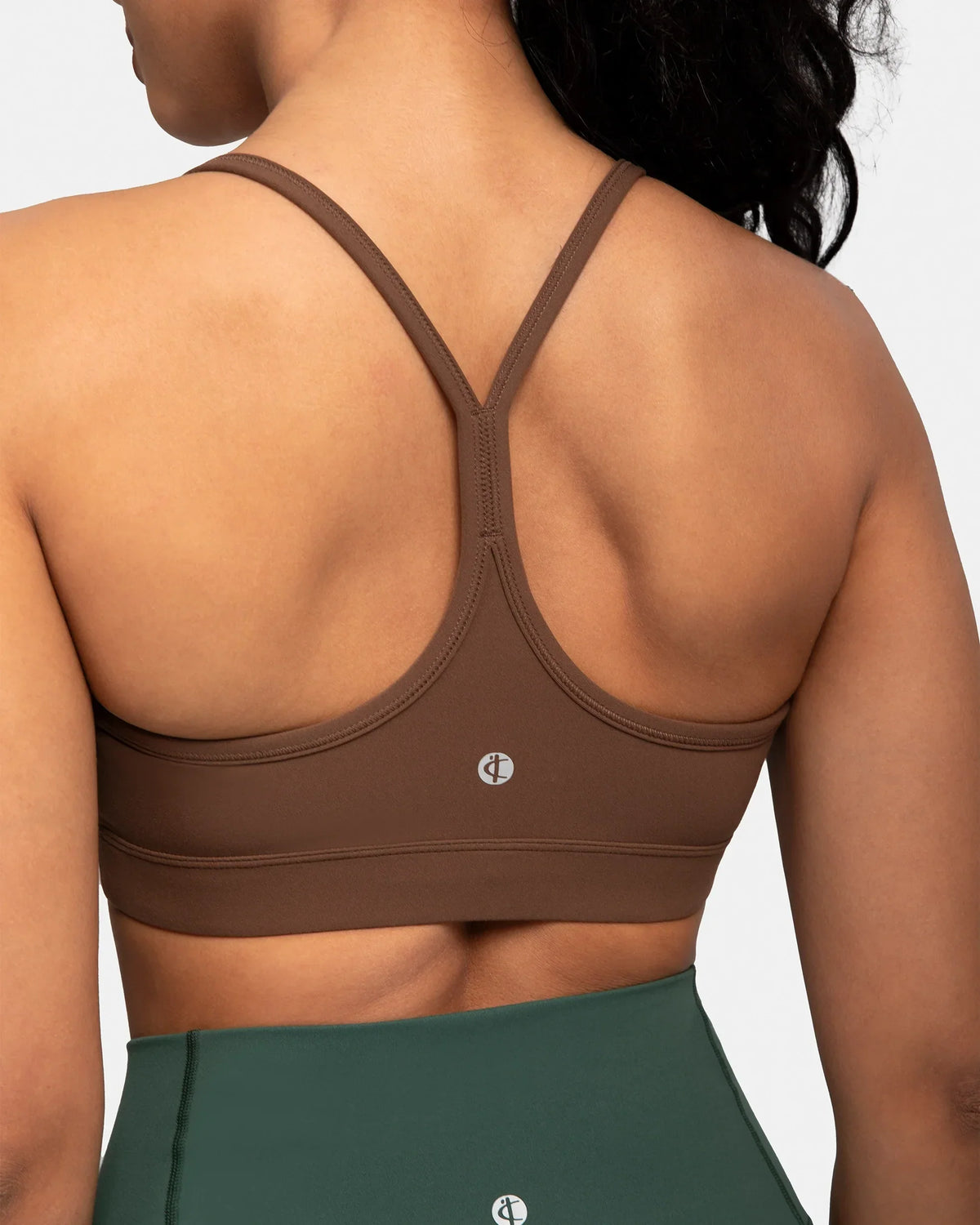 Dreamlux® Y-Back Padded Sports Bra — Cocoa