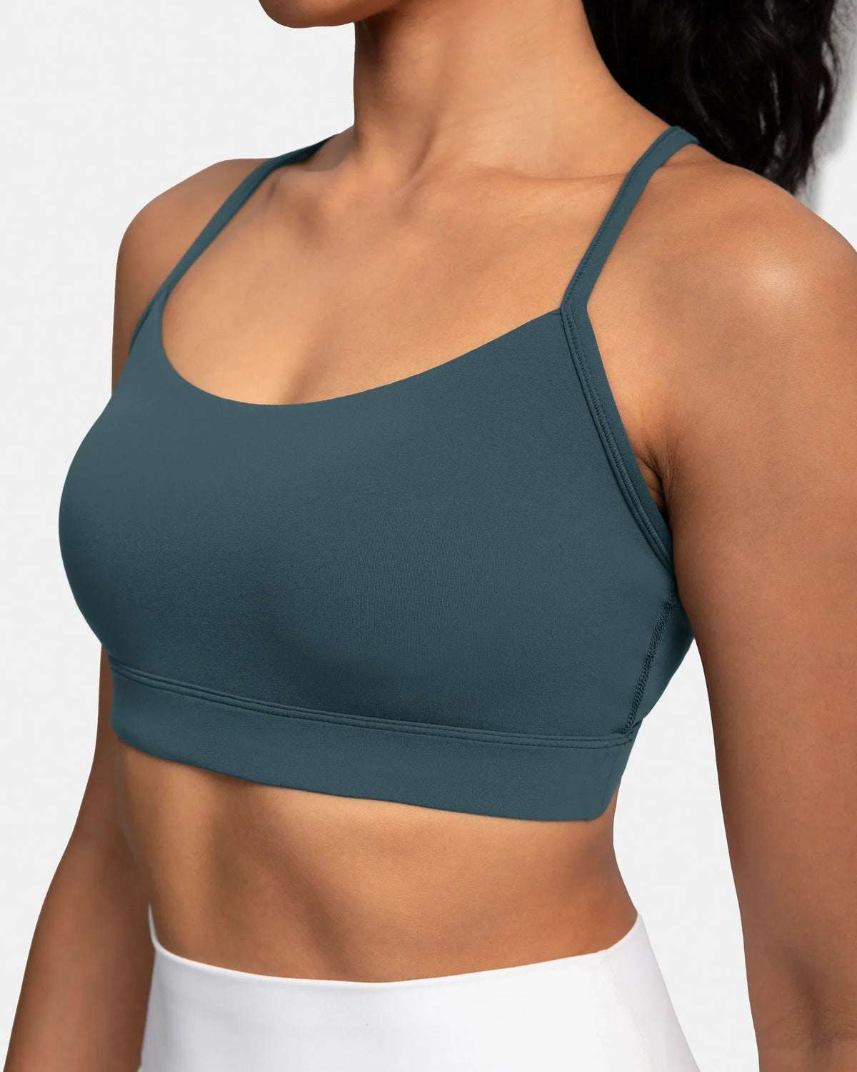 Dreamlux® Y-Back Padded Sports Bra — Dark Jasper