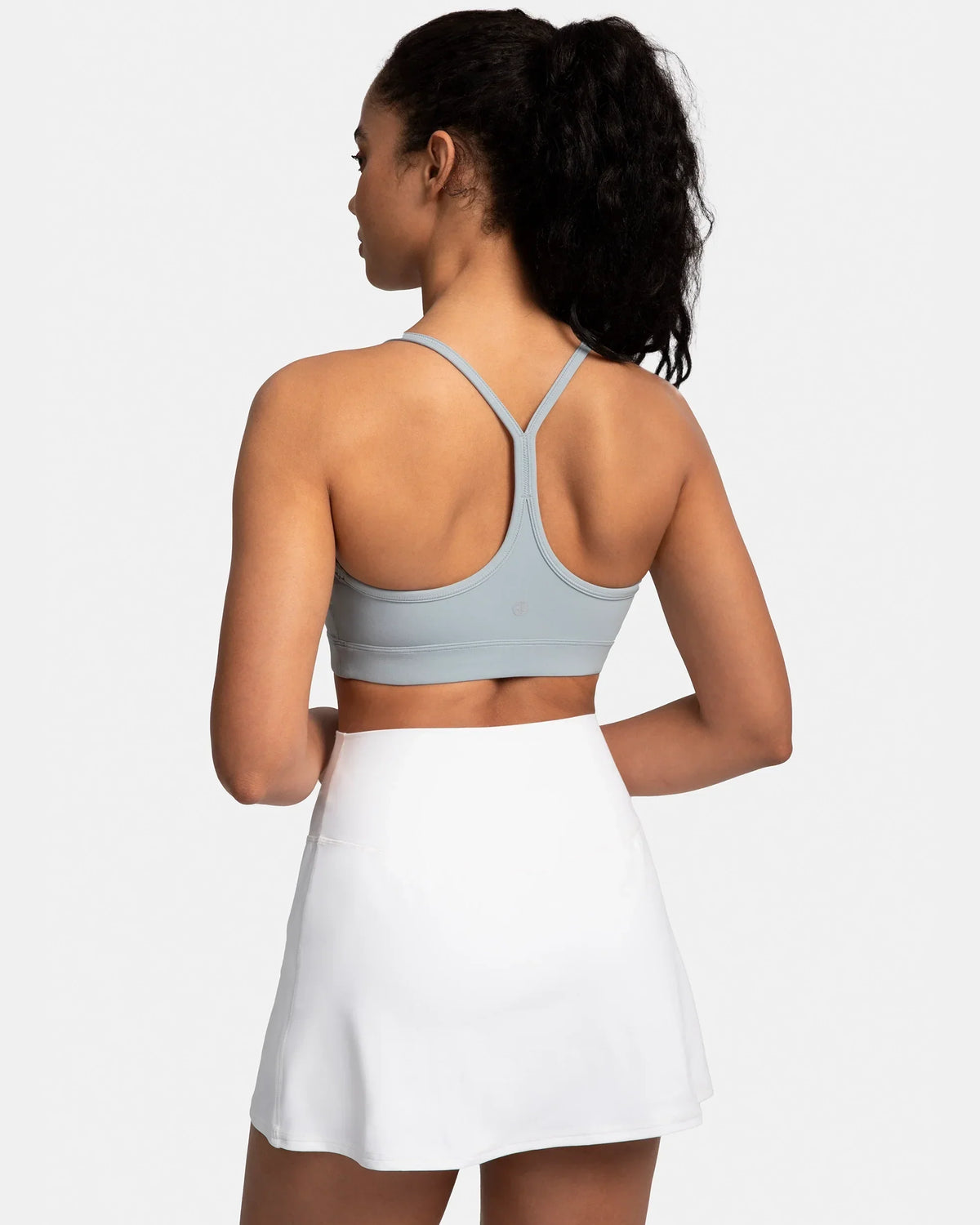 Dreamlux® Y-Back Padded Sports Bra — Faded Denim