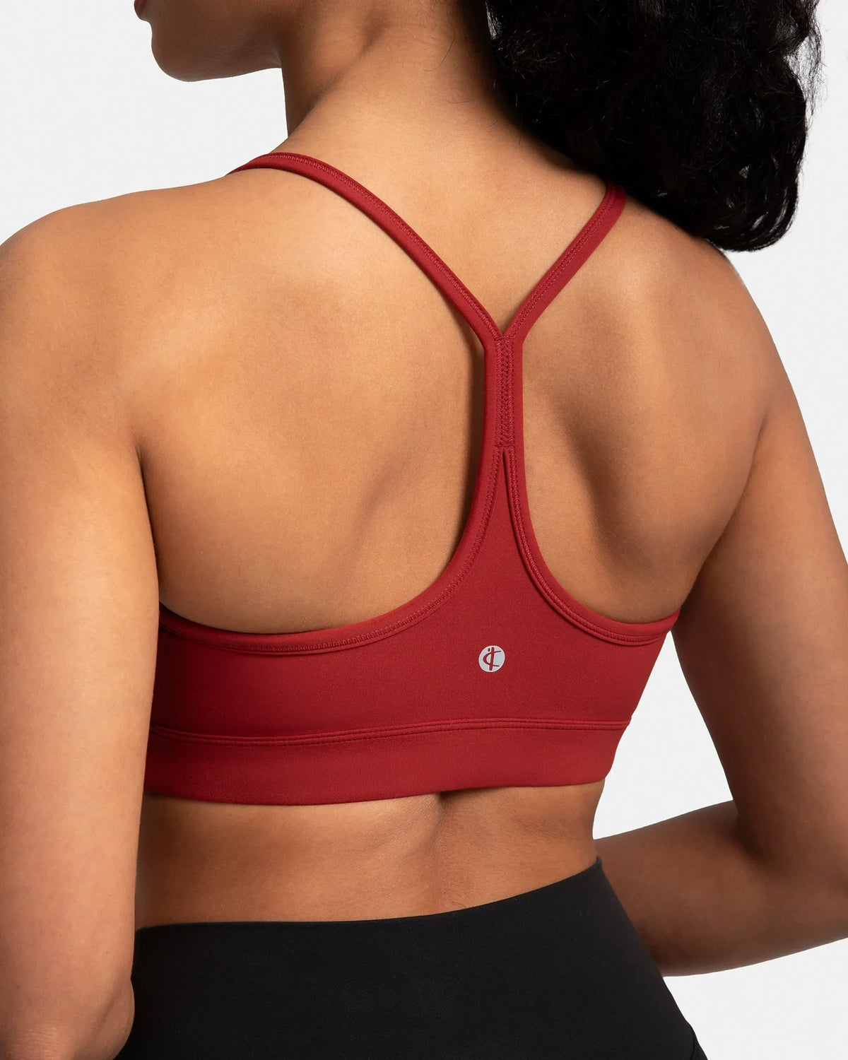 Dreamlux® Y-Back Padded Sports Bra — Merlot