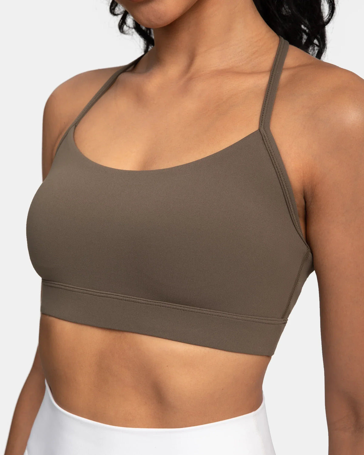 Dreamlux® Y-Back Padded Sports Bra — Olive