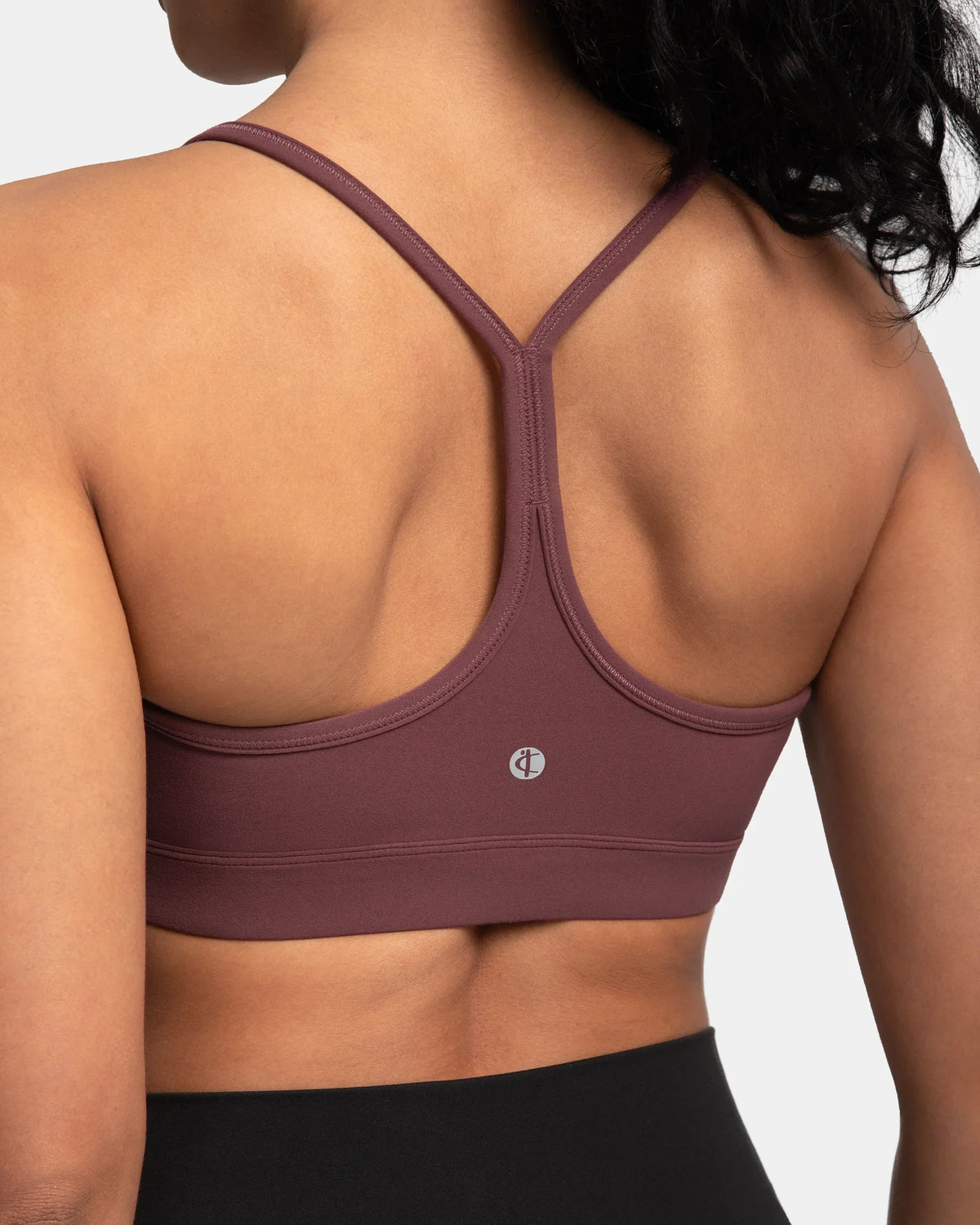 Dreamlux® Y-Back Padded Sports Bra — Plum Red