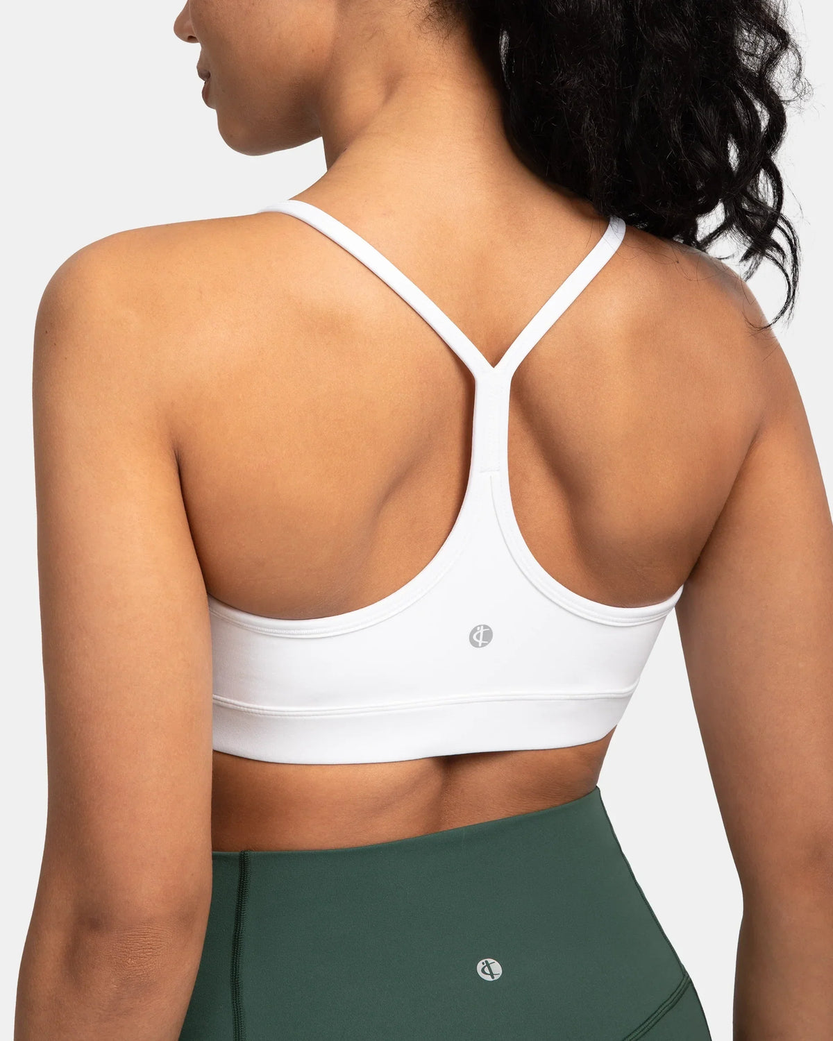 Dreamlux® Y-Back Padded Sports Bra — White