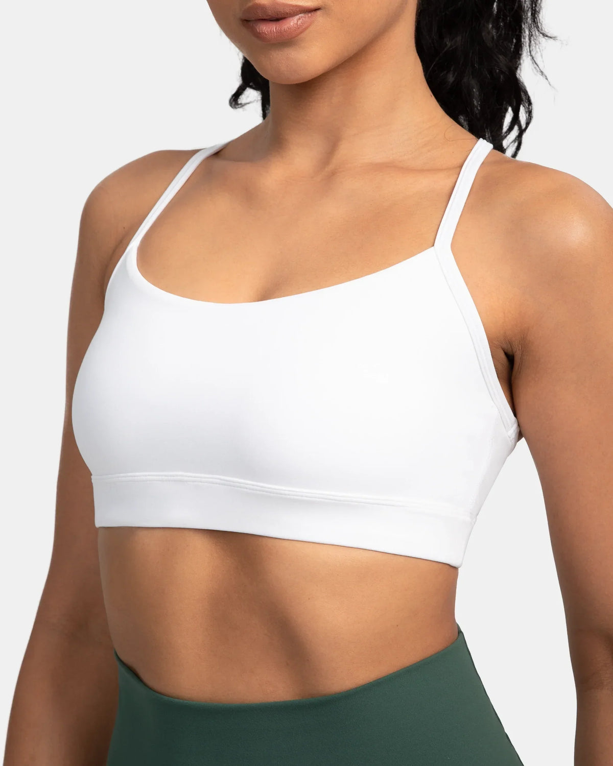 Dreamlux® Y-Back Padded Sports Bra — White