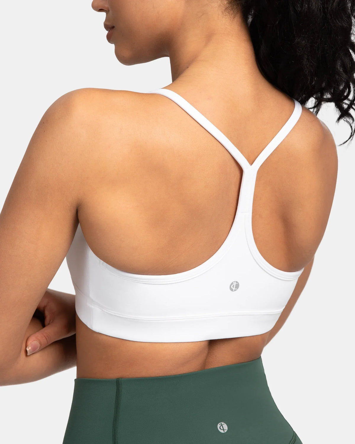 Dreamlux® Y-Back Padded Sports Bra — White