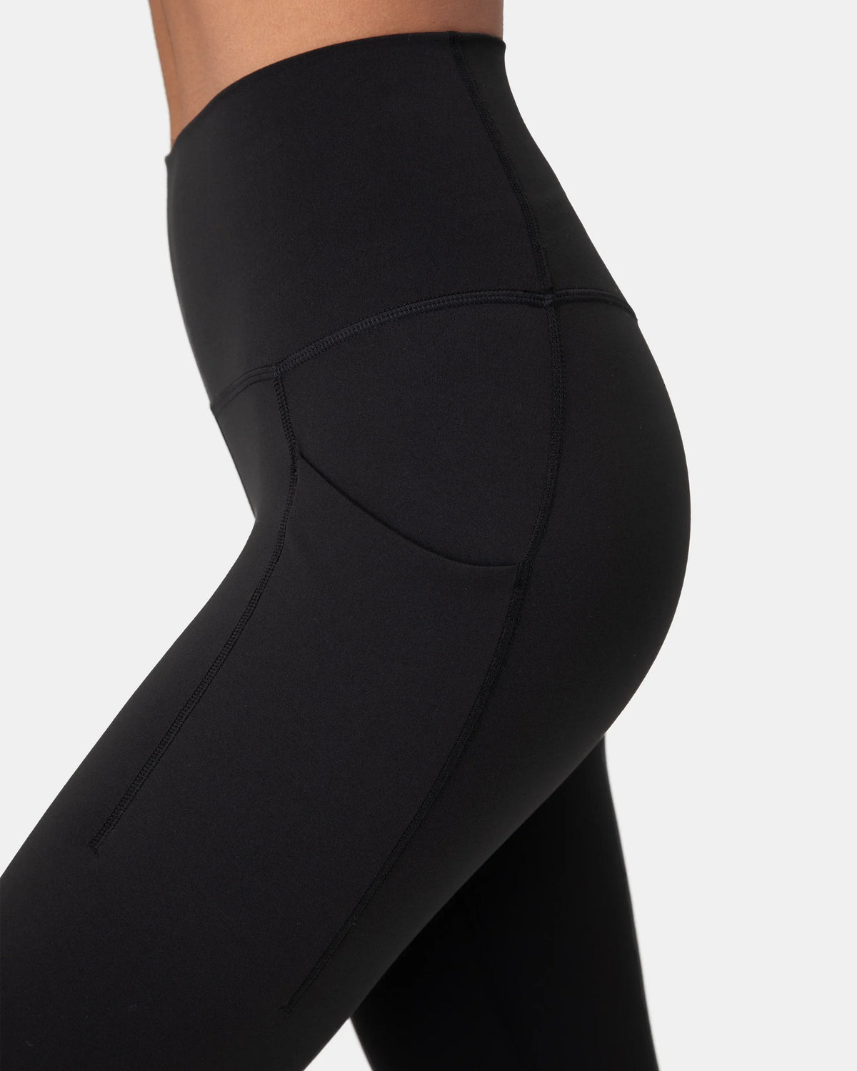 Dreamlux® Buttery Soft 28" Everyday & Workout Legging w/ Pockets — Black
