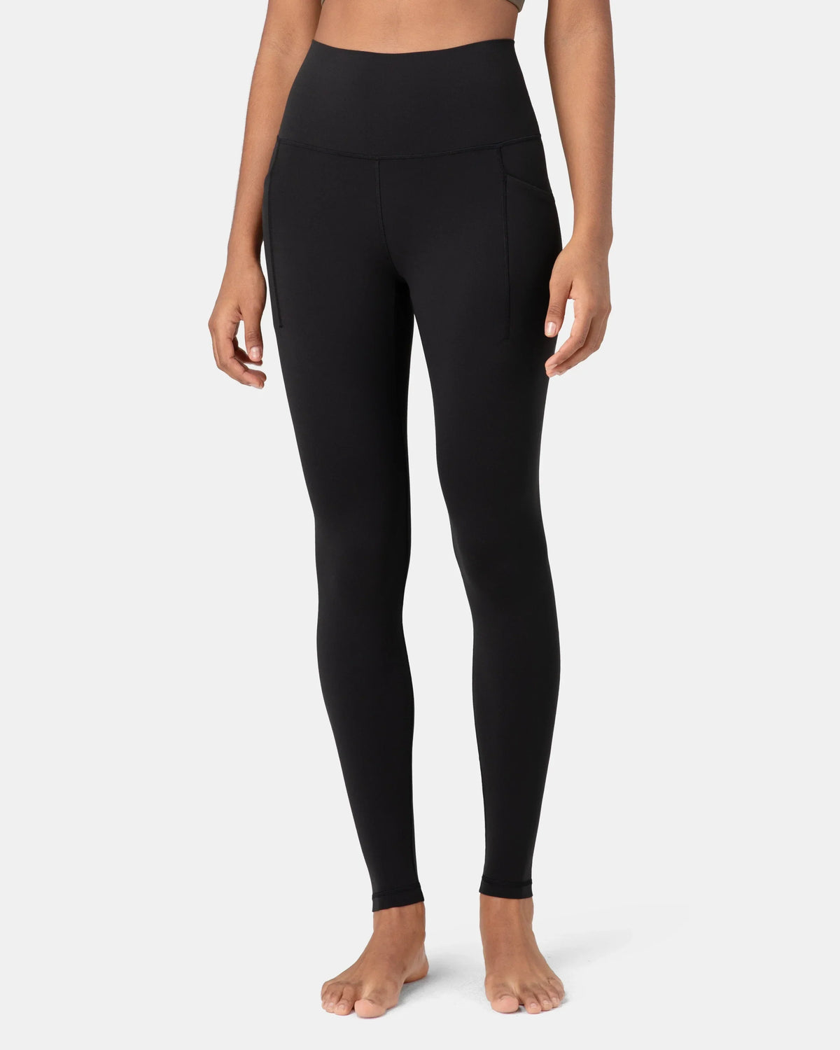 Dreamlux® Buttery Soft 28" Everyday & Workout Legging w/ Pockets — Black