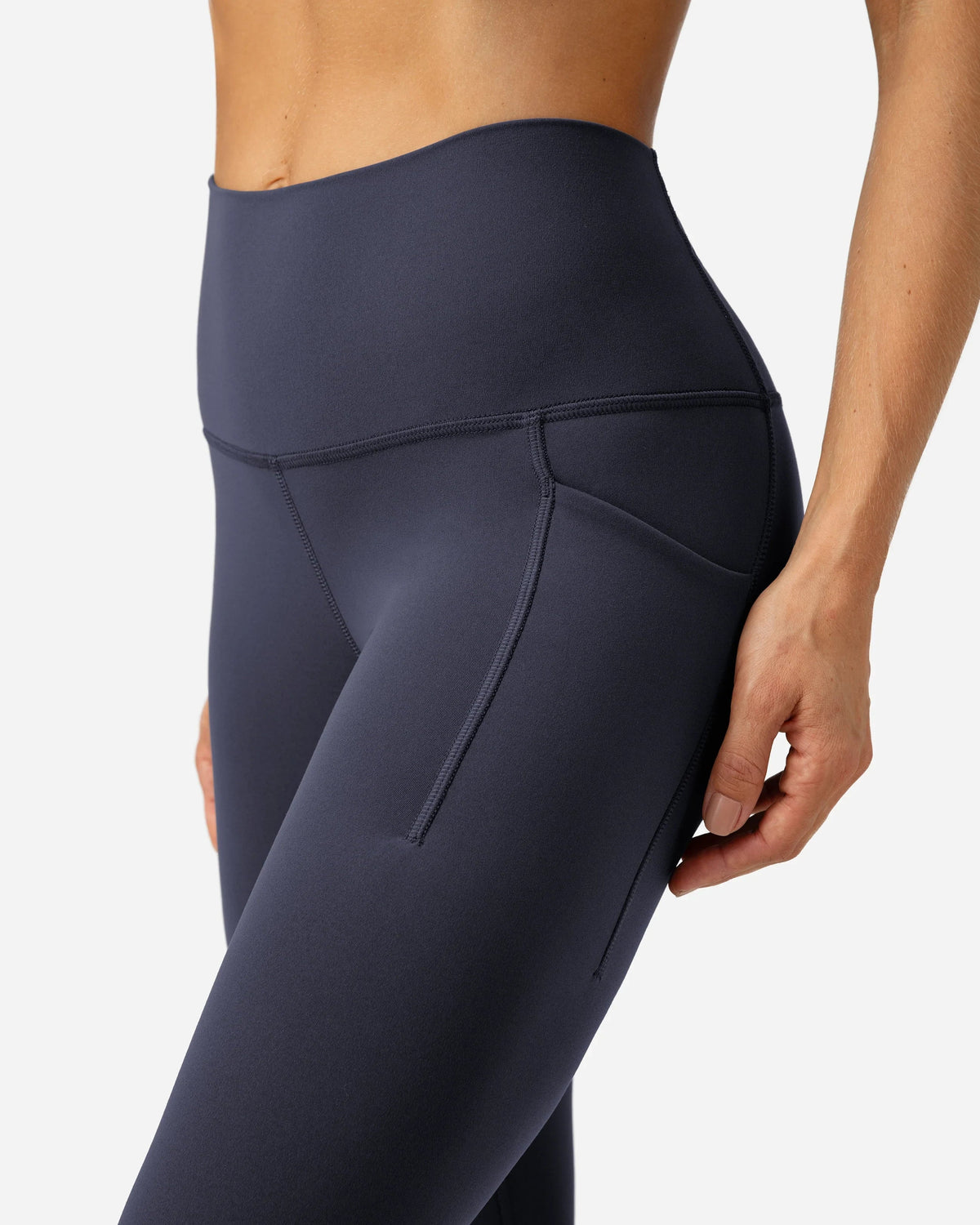 Dreamlux® Buttery Soft 28" Everyday & Workout Legging w/ Pockets — Blue Ink