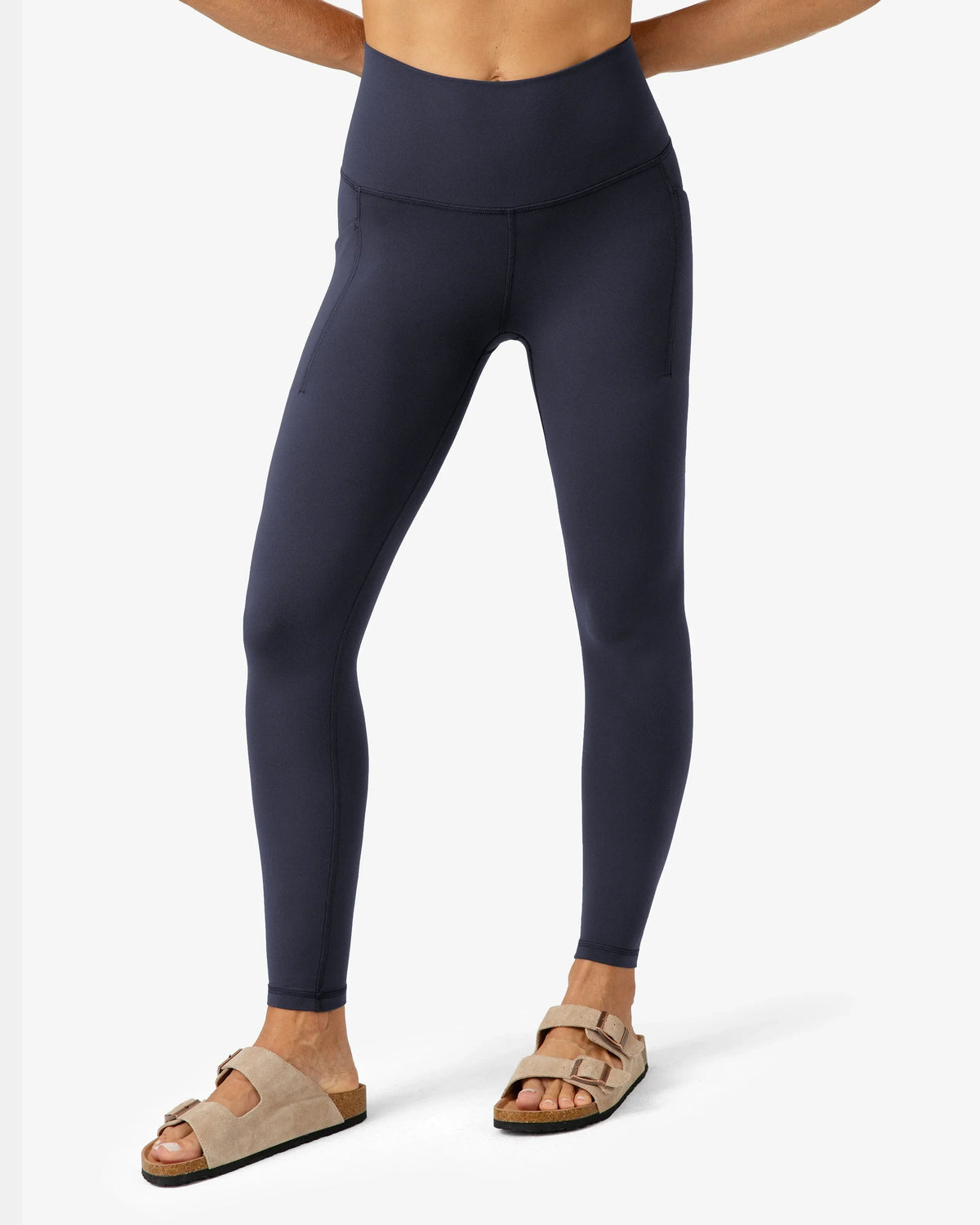Dreamlux® Buttery Soft 28" Everyday & Workout Legging w/ Pockets — Blue Ink
