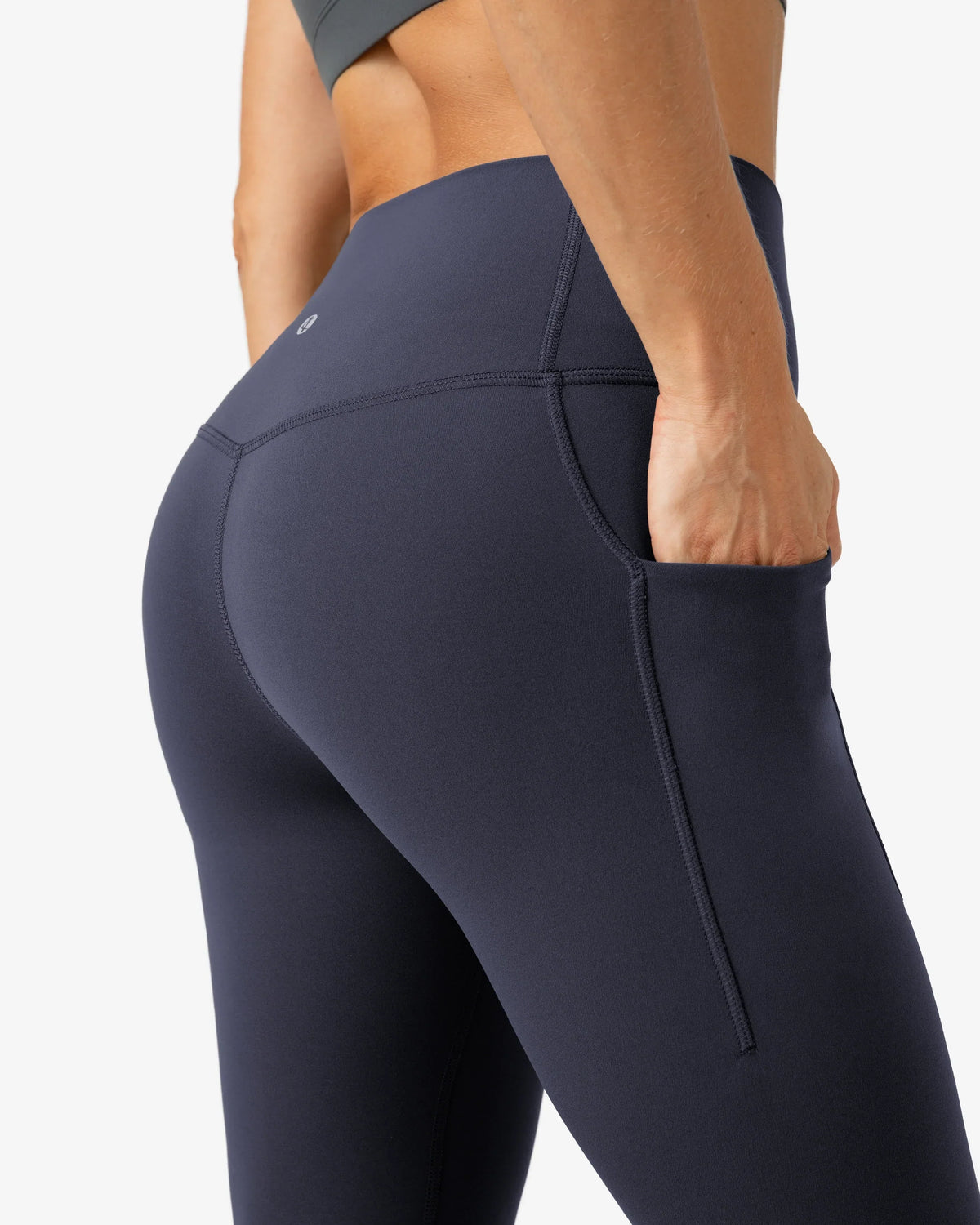 Dreamlux® Buttery Soft 28" Everyday & Workout Legging w/ Pockets — Blue Ink