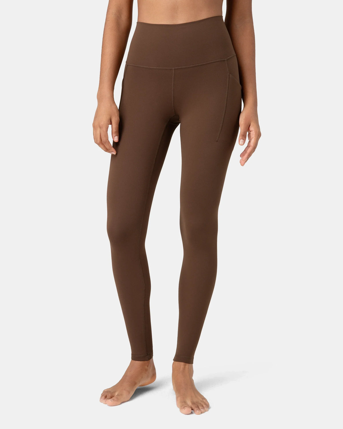 Dreamlux® Buttery Soft 28" Everyday & Workout Legging w/ Pockets — Cocoa