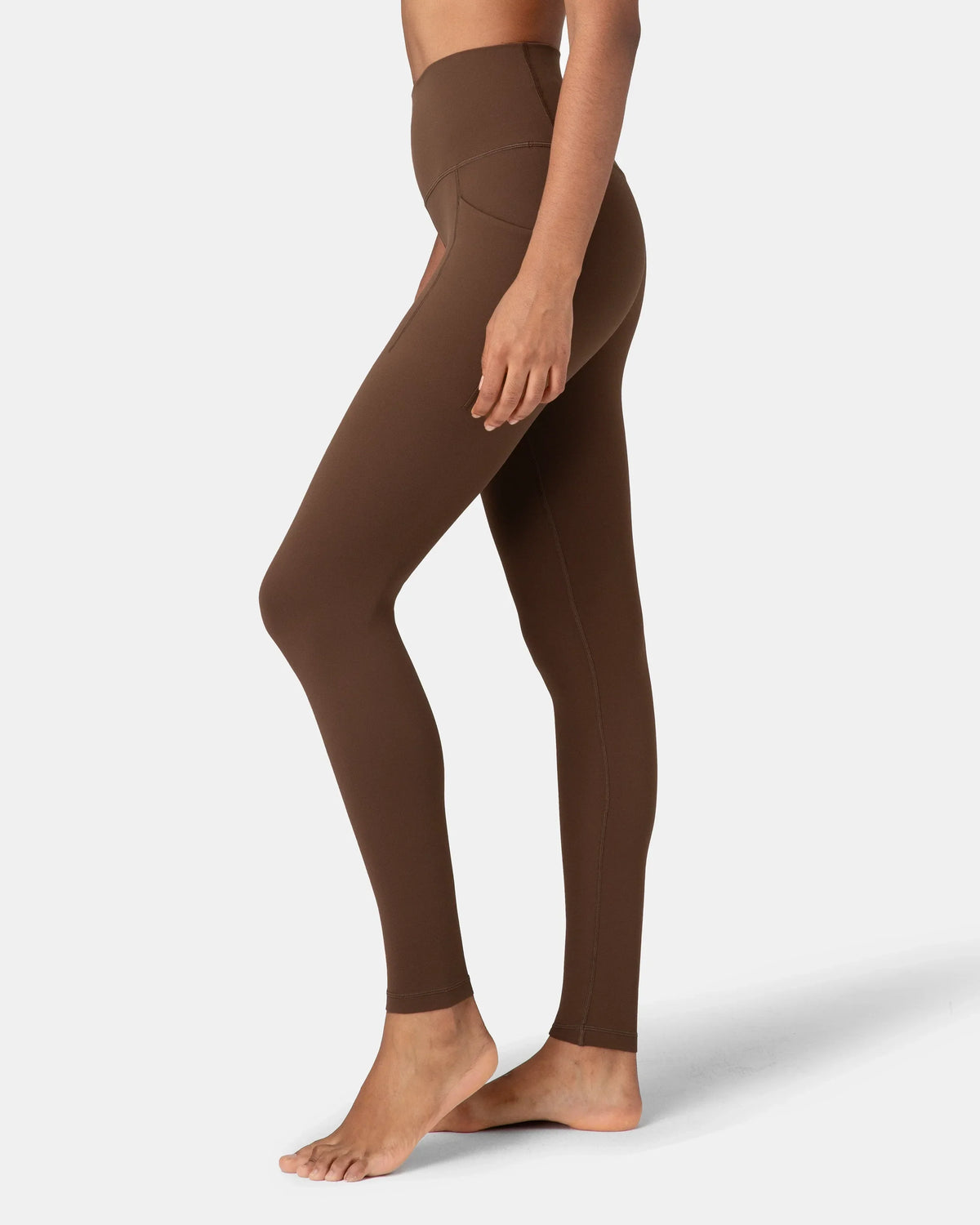 Dreamlux® Buttery Soft 28" Everyday & Workout Legging w/ Pockets — Cocoa