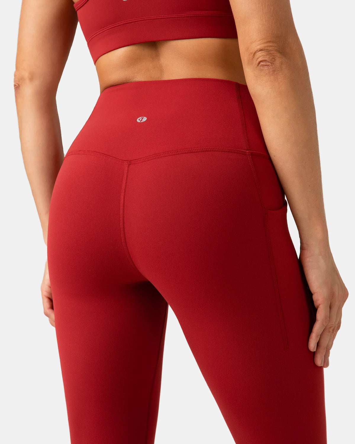 Dreamlux® Buttery Soft 28" Everyday & Workout Legging w/ Pockets — Merlot
