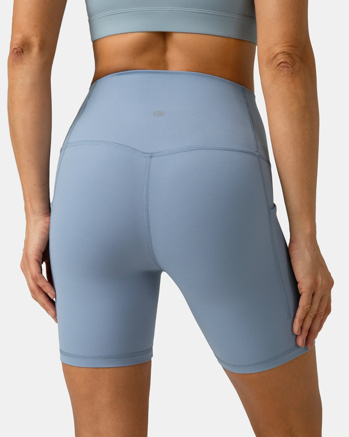 Dreamlux® Buttery Soft Everyday & Workout Short 6" w/ Pockets — Chambray