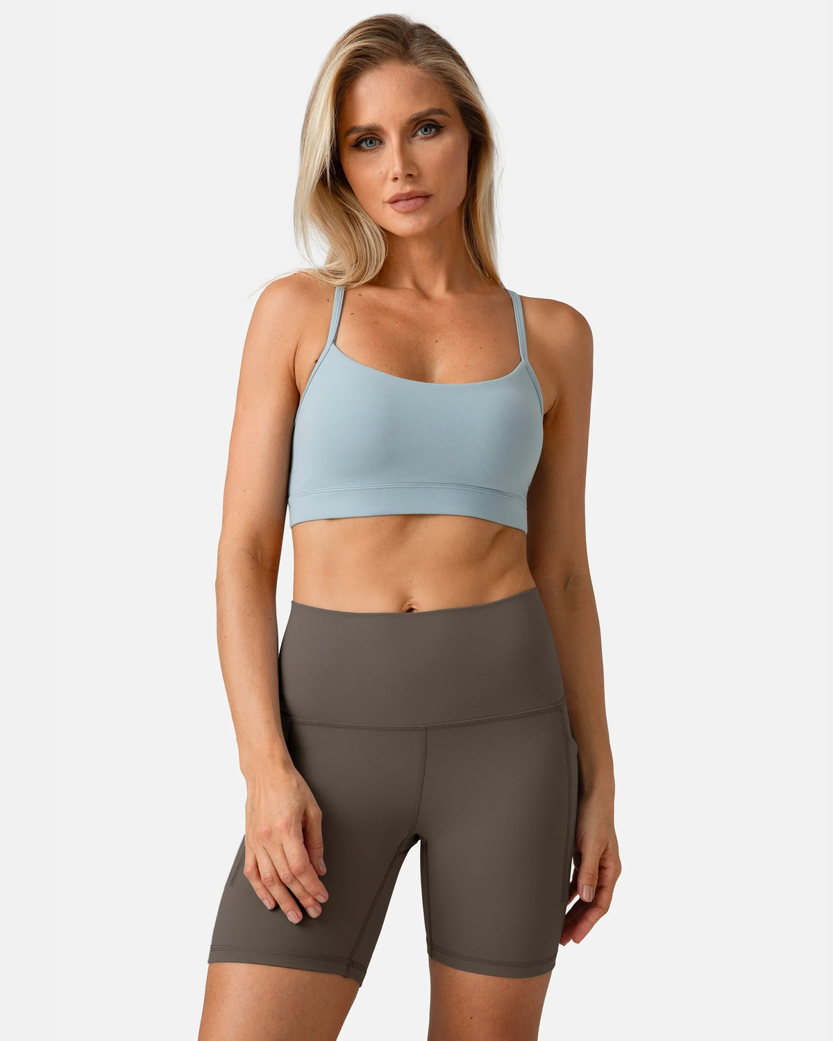 Dreamlux® Buttery Soft Everyday & Workout Short 6" w/ Pockets — Major Brown