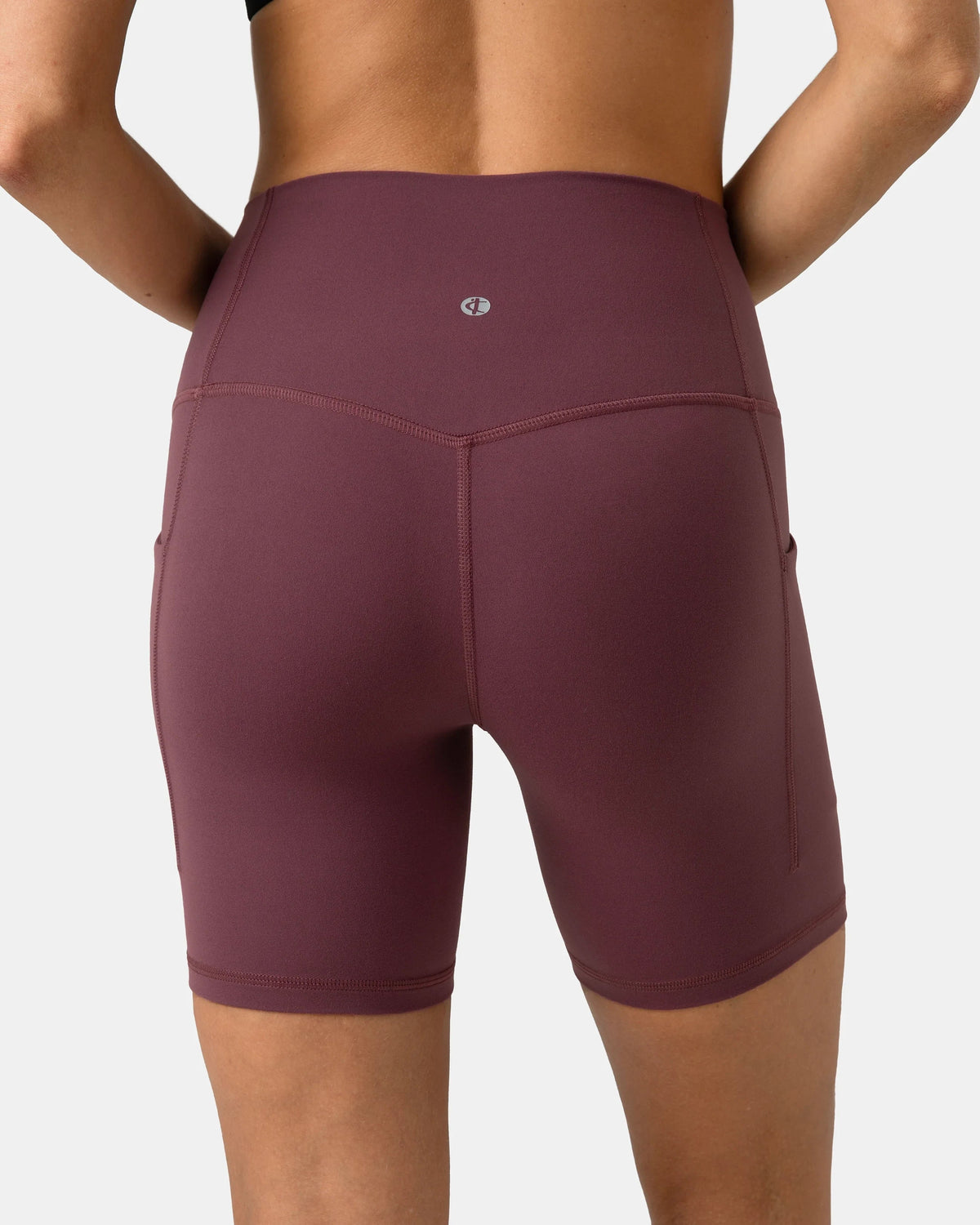 Dreamlux® Buttery Soft Everyday & Workout Short 6" w/ Pockets — Plum Red