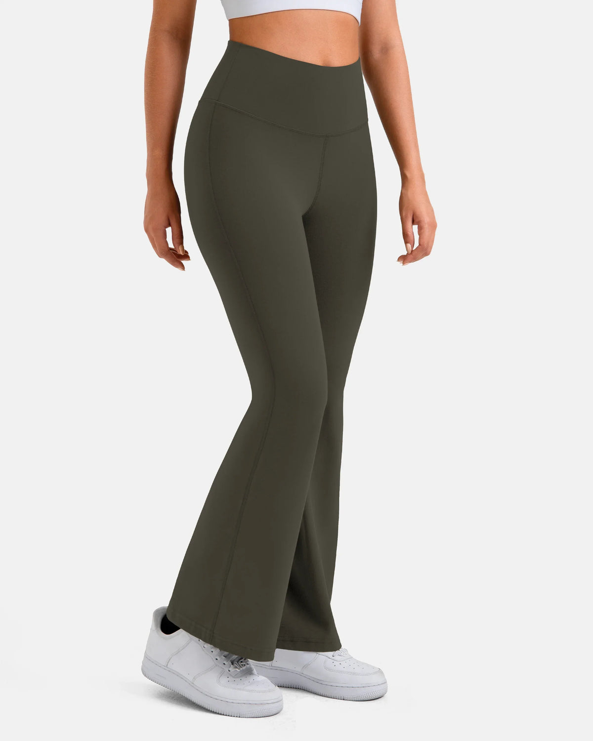 Dreamlux® Flared Yoga Legging 29.5" — Olive
