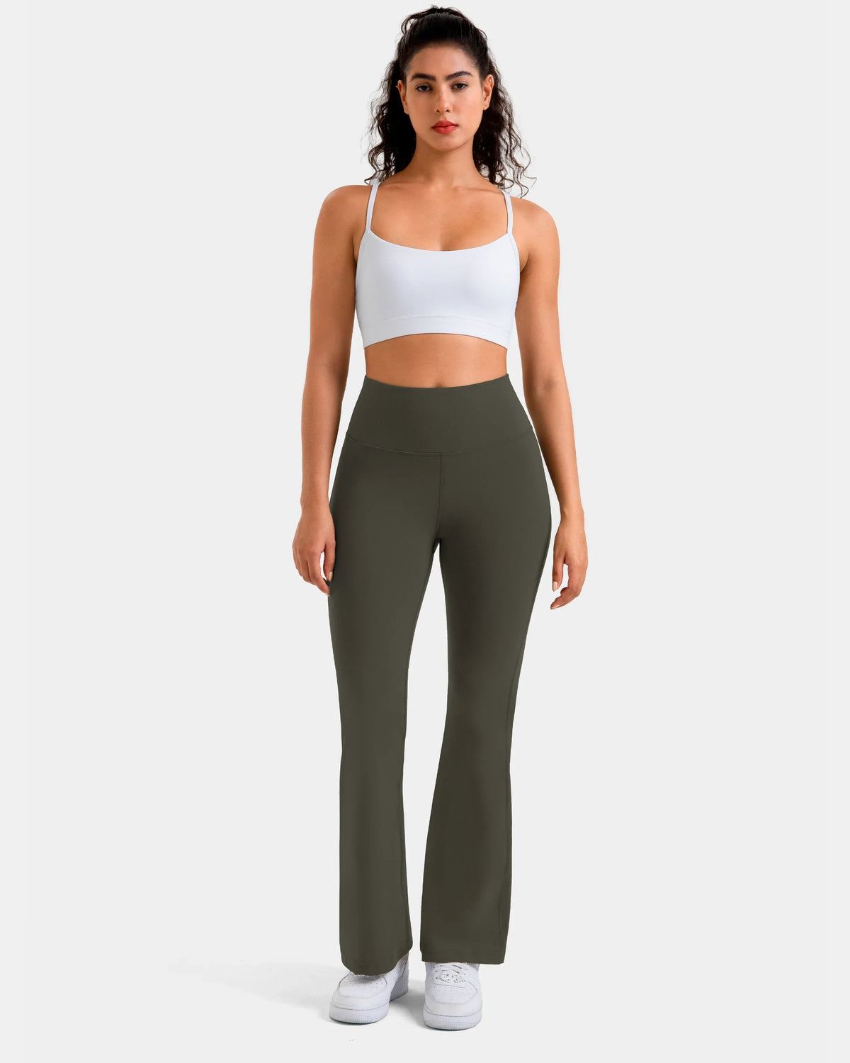 Dreamlux® Flared Yoga Legging 29.5" — Olive