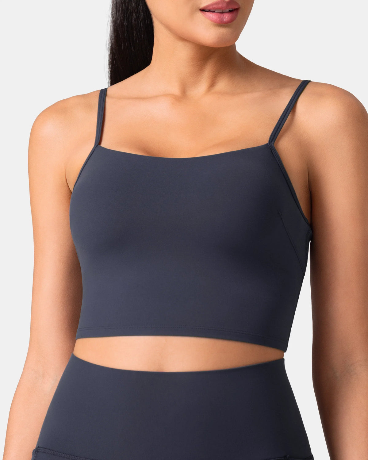 Dreamlux Tank Tops with Built‑in Bra — Black