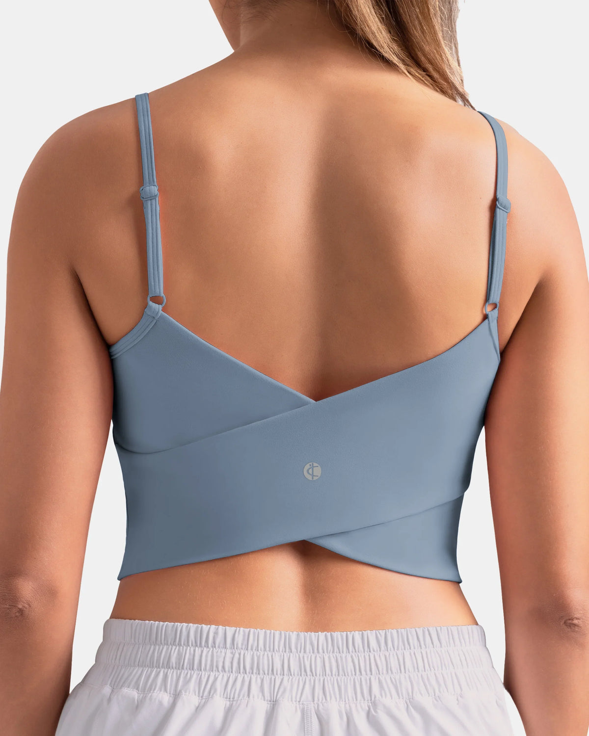 Dreamlux Tank Tops with Built‑in Bra — Chambray