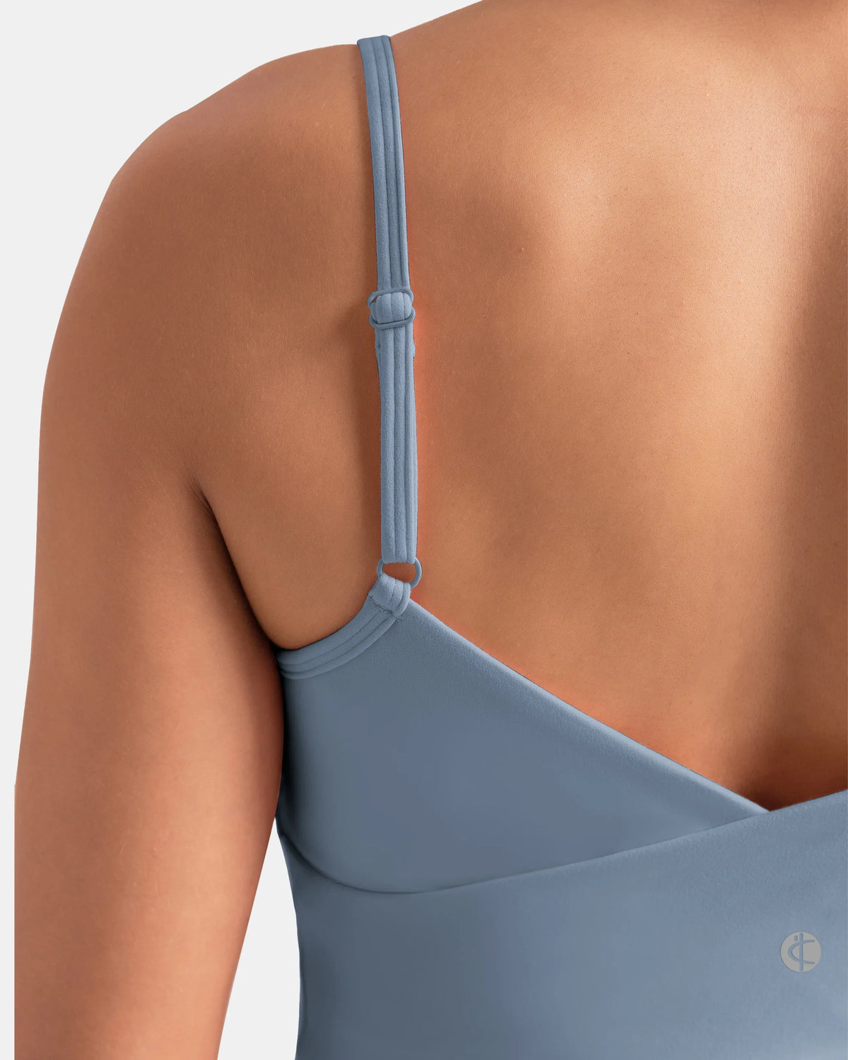 Dreamlux Tank Tops with Built‑in Bra — Chambray