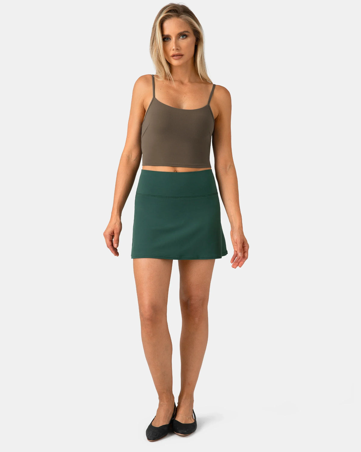 Dreamlux Tank Tops with Built‑in Bra — Major Brown