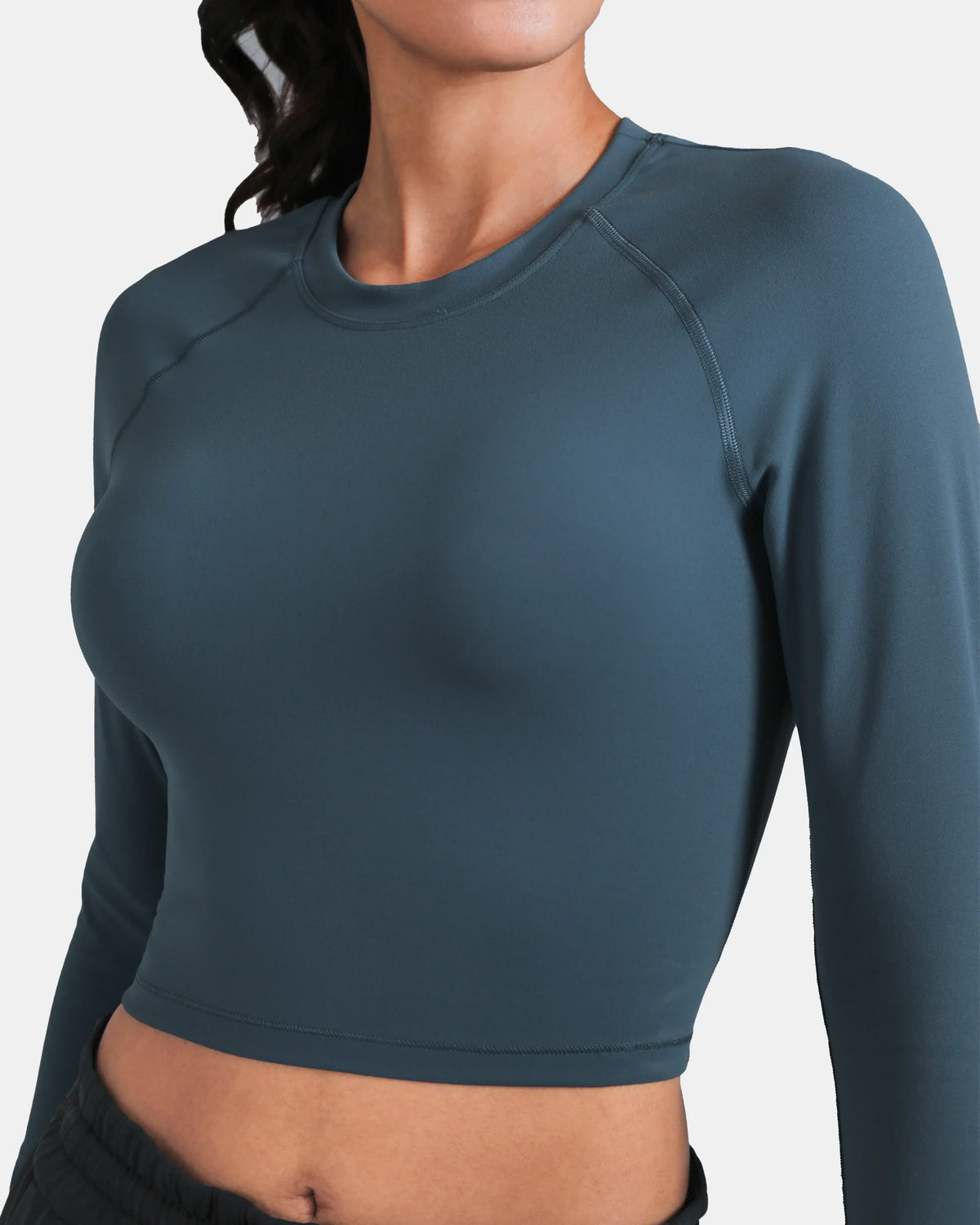 Dreamlux® Long Sleeve Cropped Workout Shirt 3
