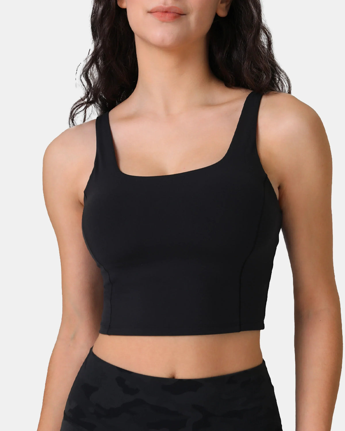 Dreamlux® Criss-Cross Back Sports Bra — Black