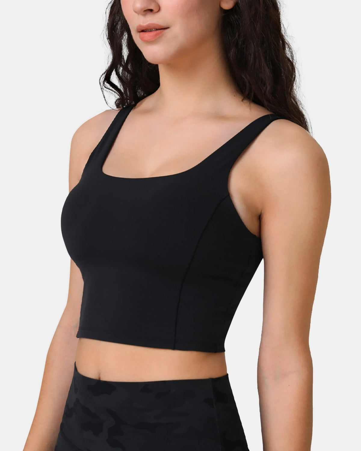 Dreamlux® Criss-Cross Back Sports Bra — Black