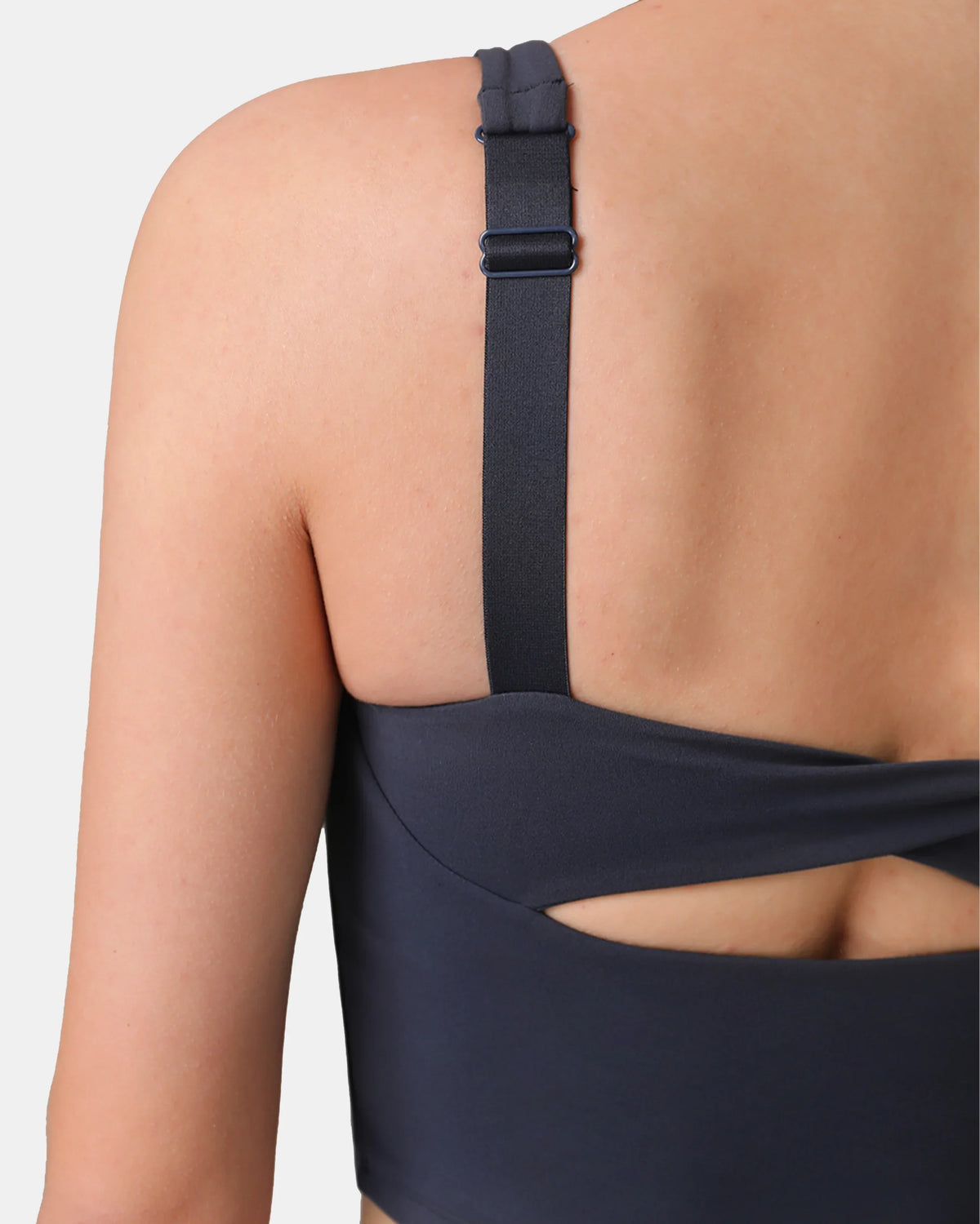 Dreamlux® Criss-Cross Back Sports Bra — Blue Ink