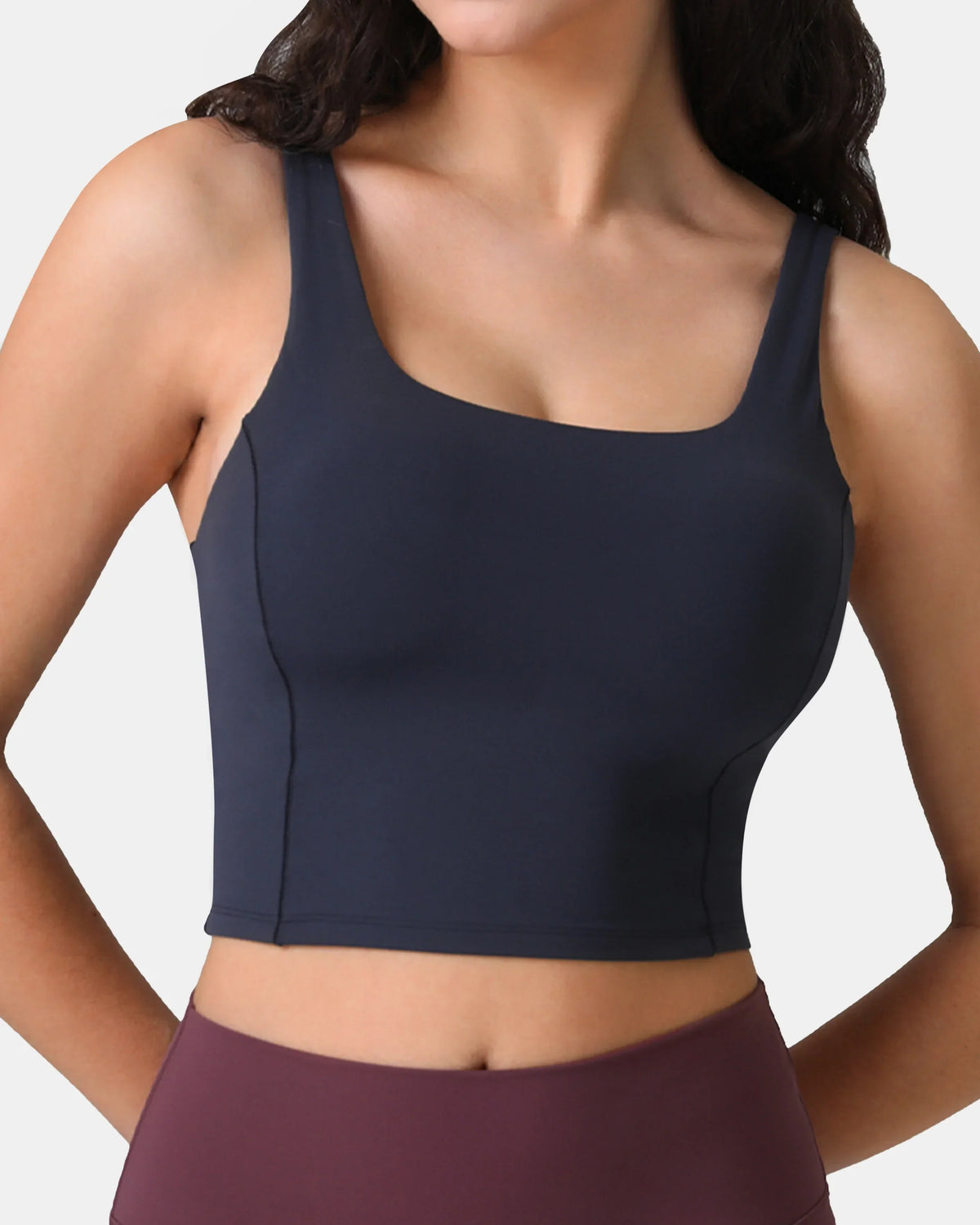 Dreamlux® Criss-Cross Back Sports Bra — Blue Ink