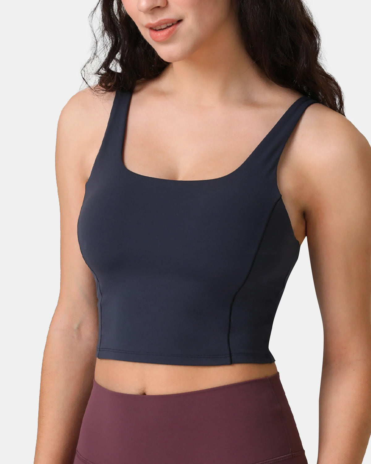 Dreamlux® Criss-Cross Back Sports Bra — Blue Ink