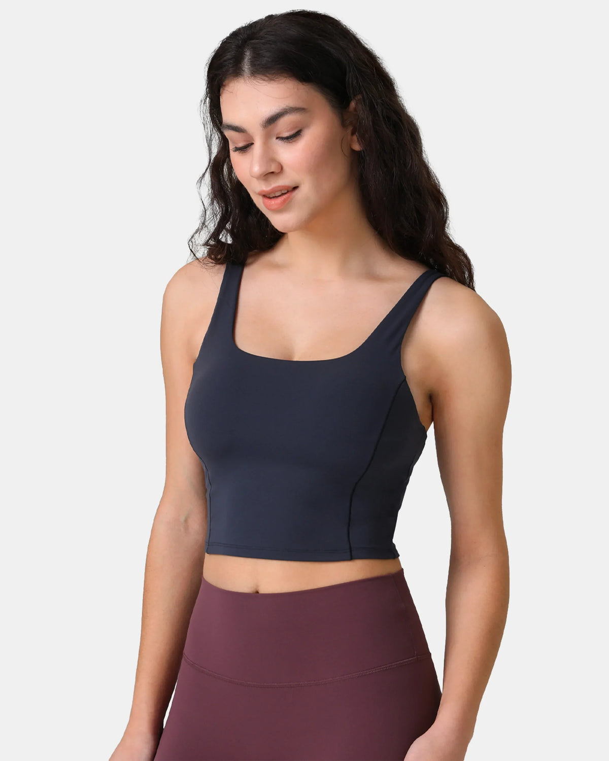Dreamlux® Criss-Cross Back Sports Bra — Blue Ink
